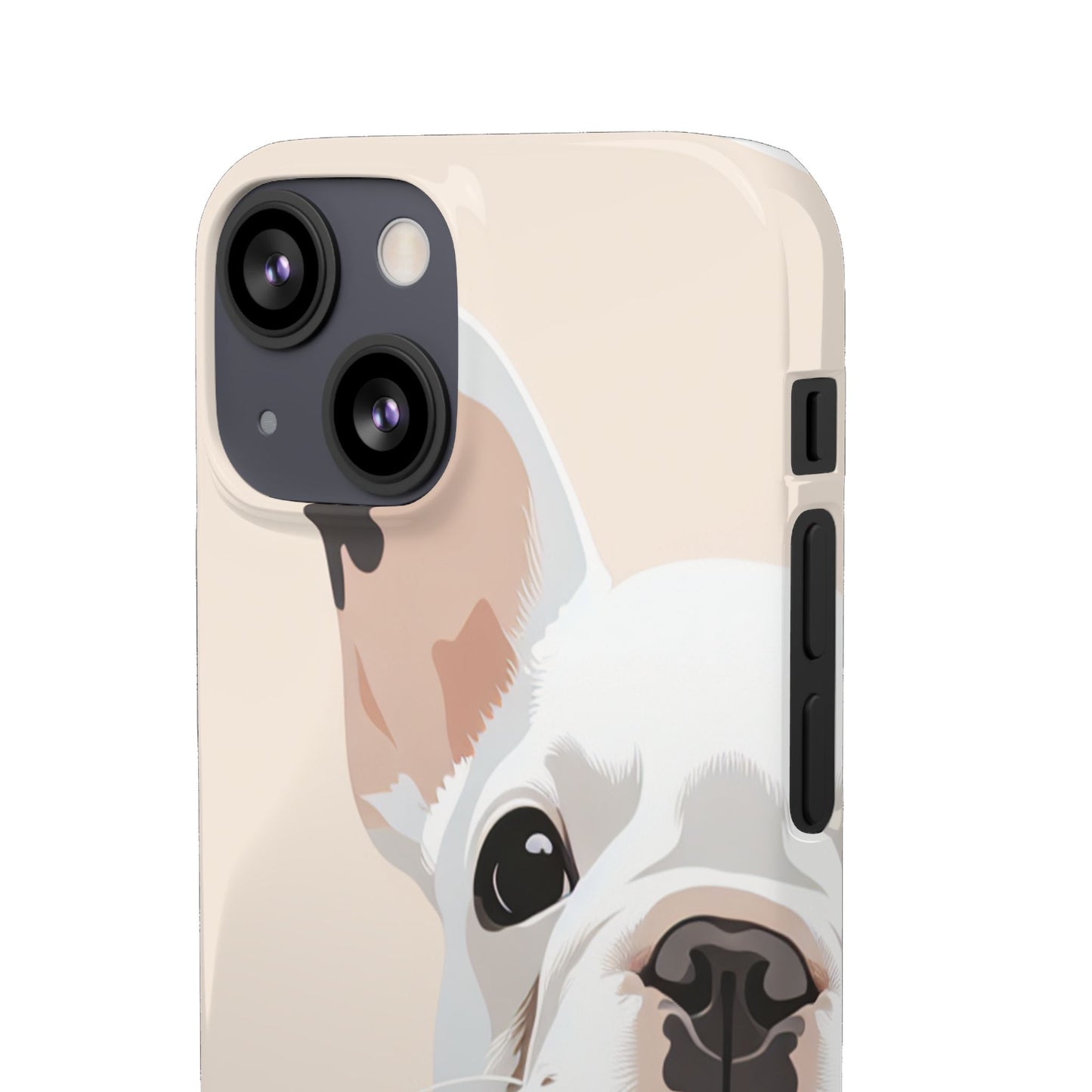 Phone Case - Cute White Frenchie Smartphone Cover