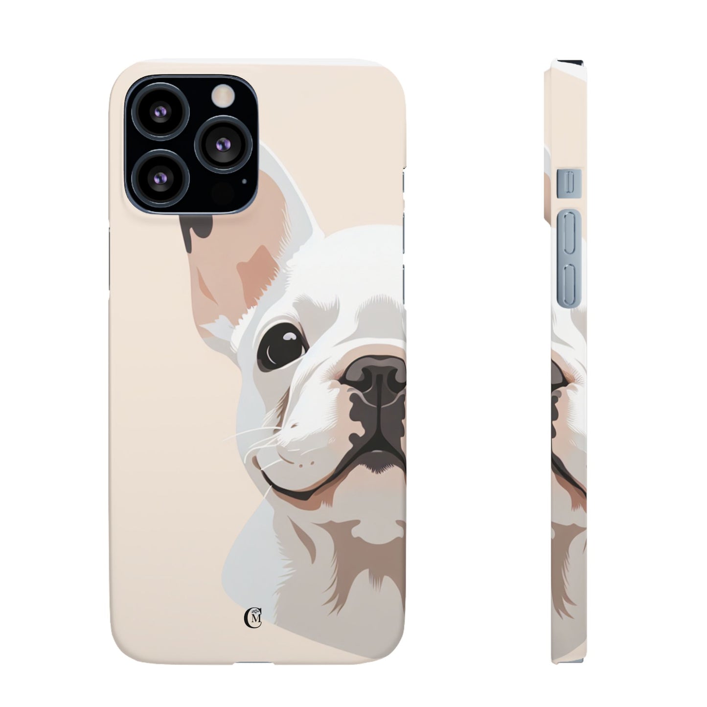 Phone Case - Cute White Frenchie Smartphone Cover