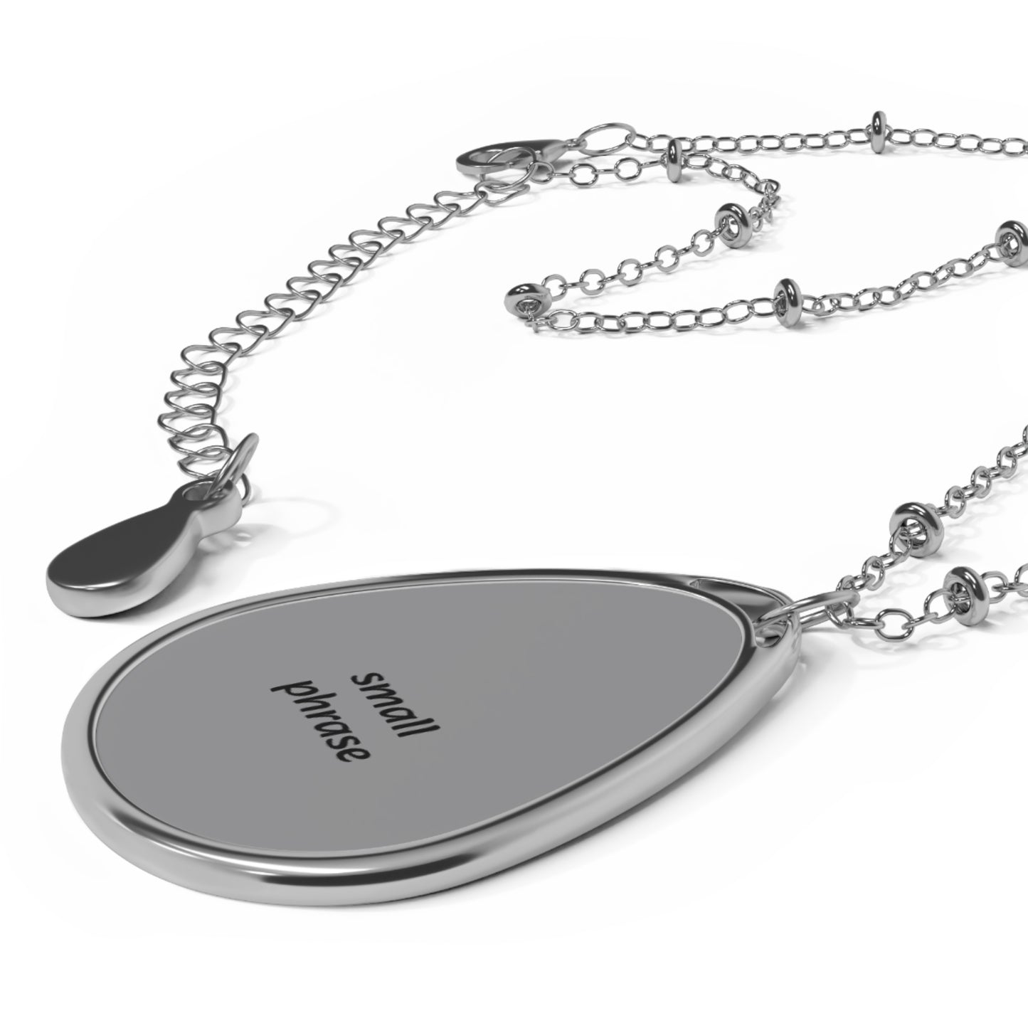 Personalized Oval Necklace