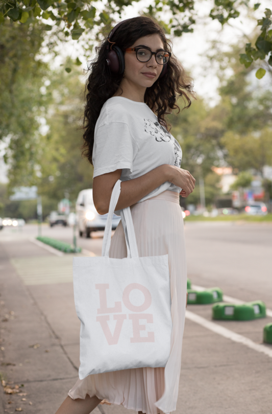 Love Cotton Tote Bag