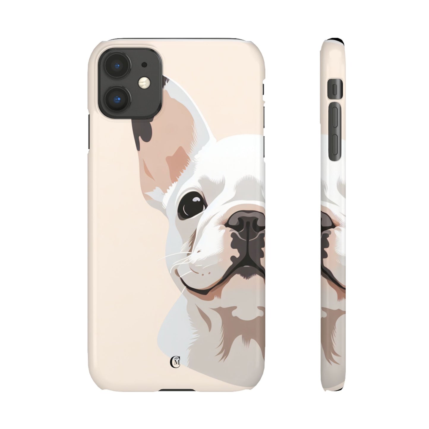 Phone Case - Cute White Frenchie Smartphone Cover