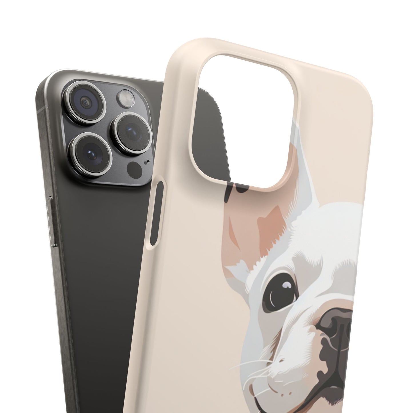 Phone Case - Cute White Frenchie Smartphone Cover