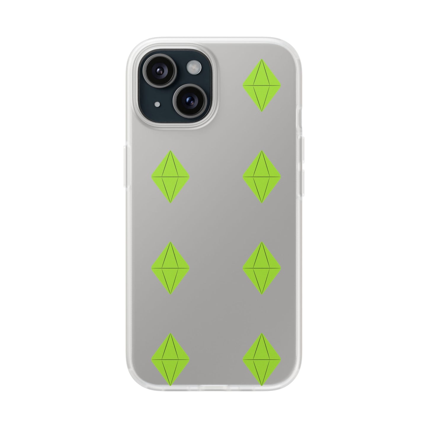 Sims 4 Plumbob Pattern Flexi Case for iPhone