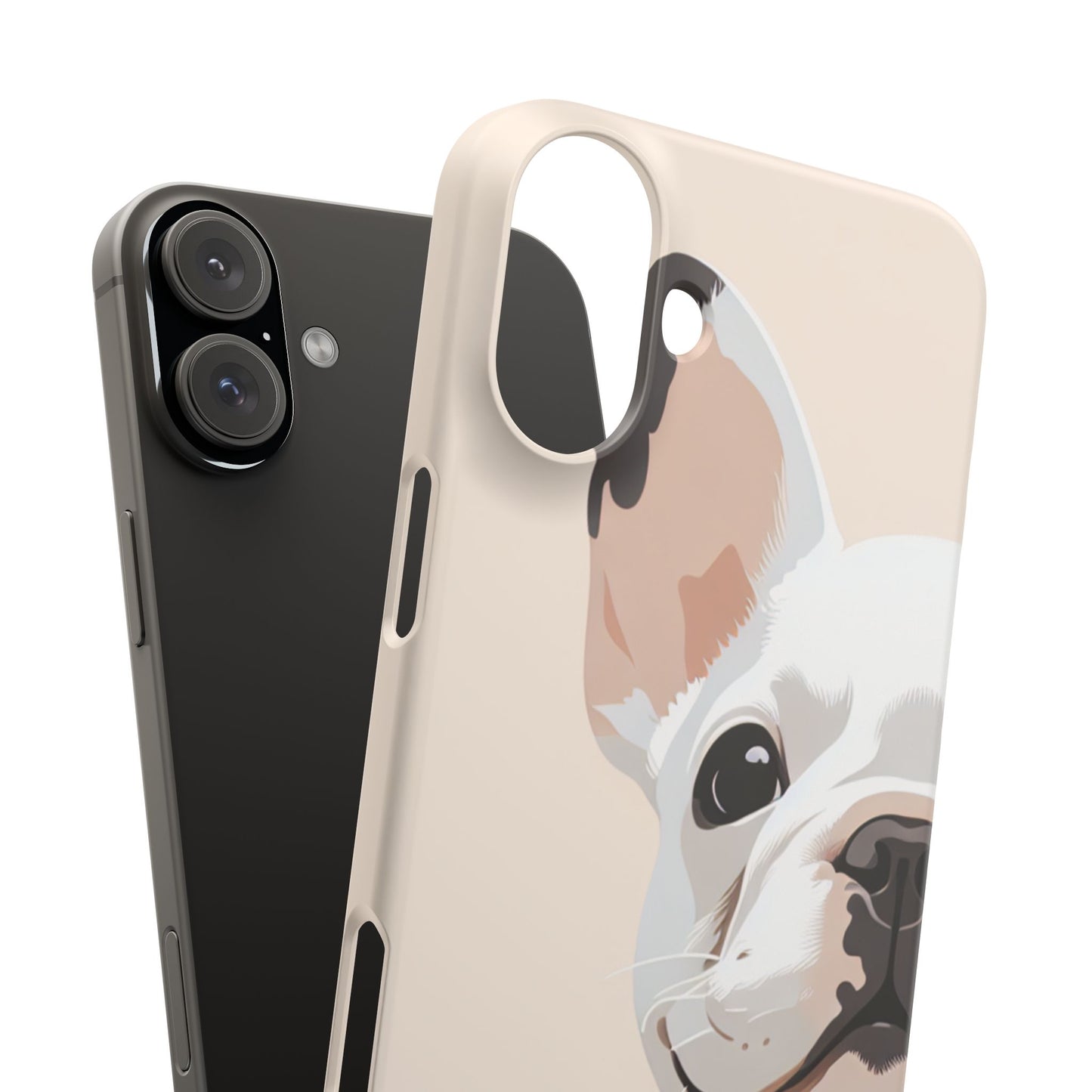 Phone Case - Cute White Frenchie Smartphone Cover