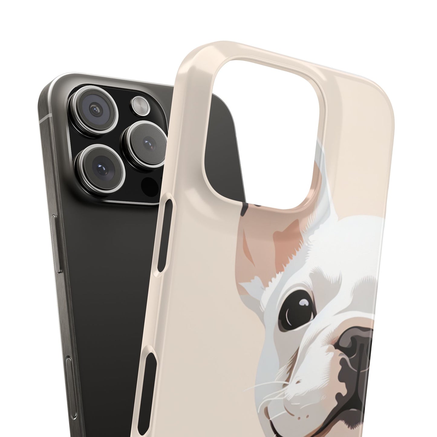Phone Case - Cute White Frenchie Smartphone Cover