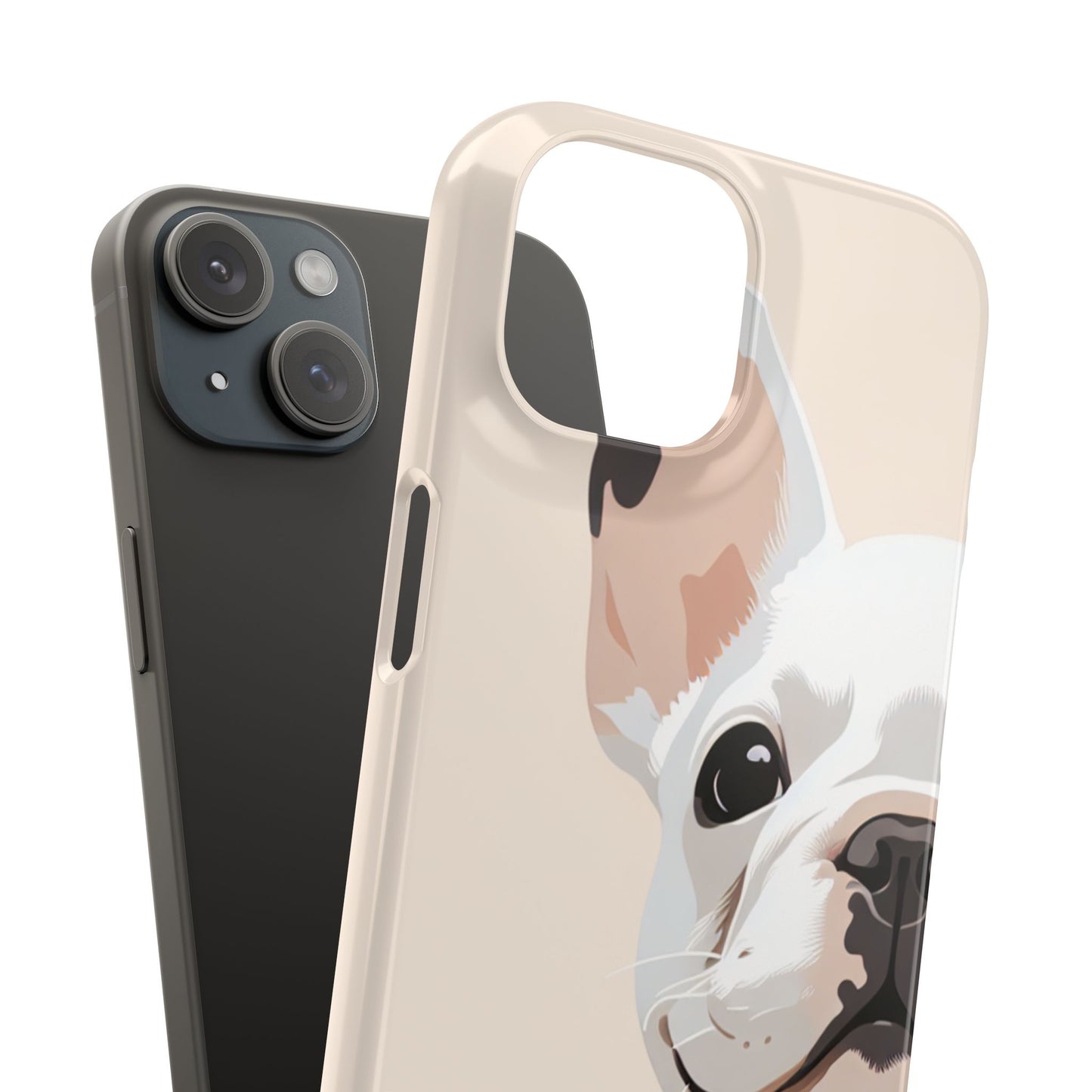 Phone Case - Cute White Frenchie Smartphone Cover