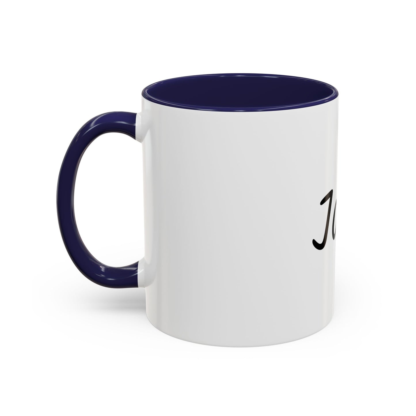 Personalized Names Accent Coffee Mug (11 oz)