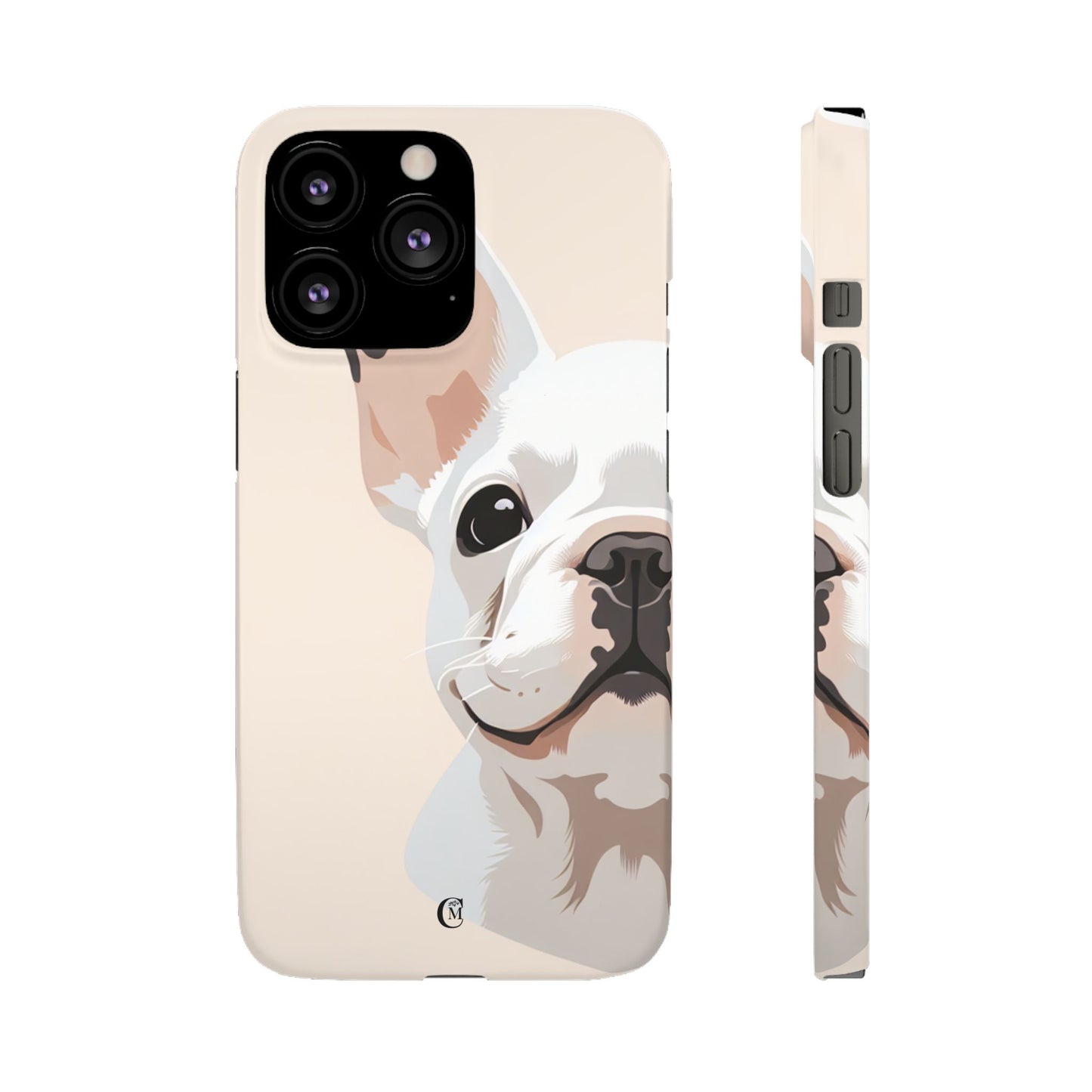 Phone Case - Cute White Frenchie Smartphone Cover