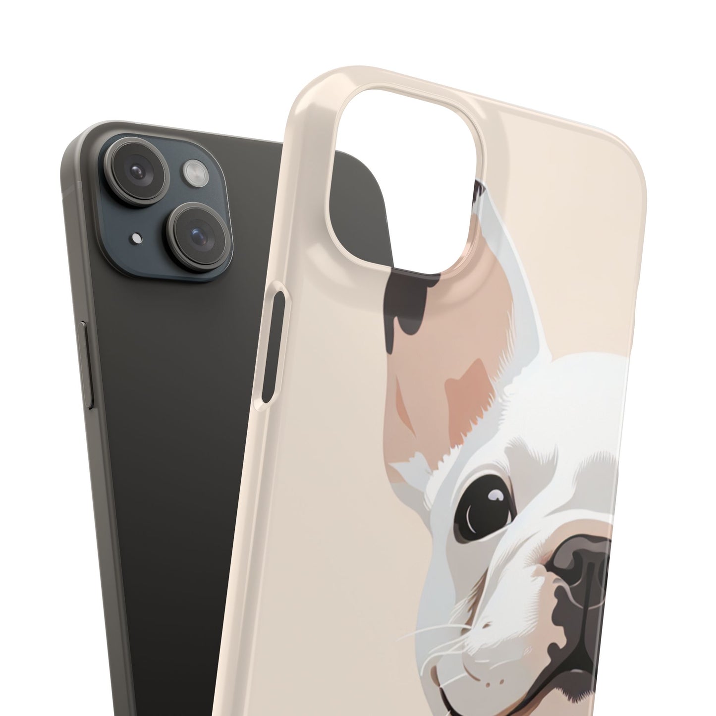 Phone Case - Cute White Frenchie Smartphone Cover