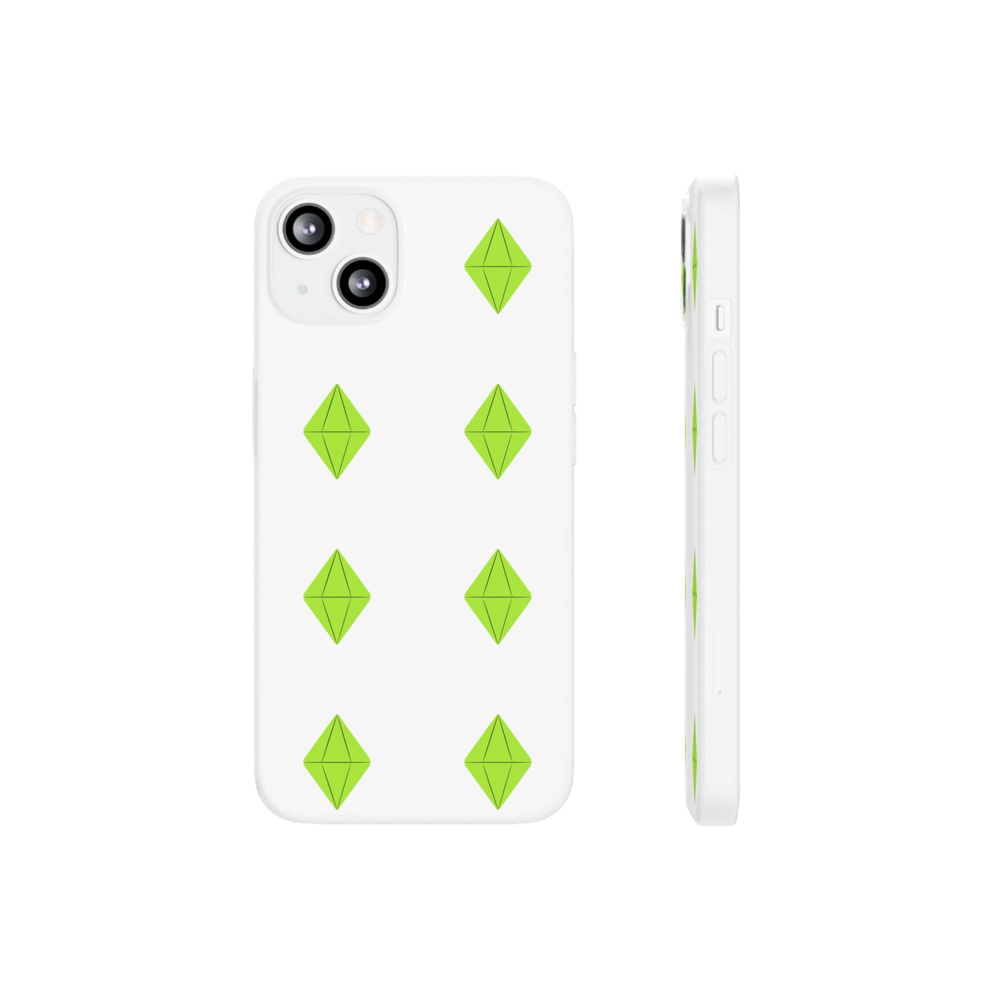 Sims 4 Plumbob Pattern Flexi Case for iPhone