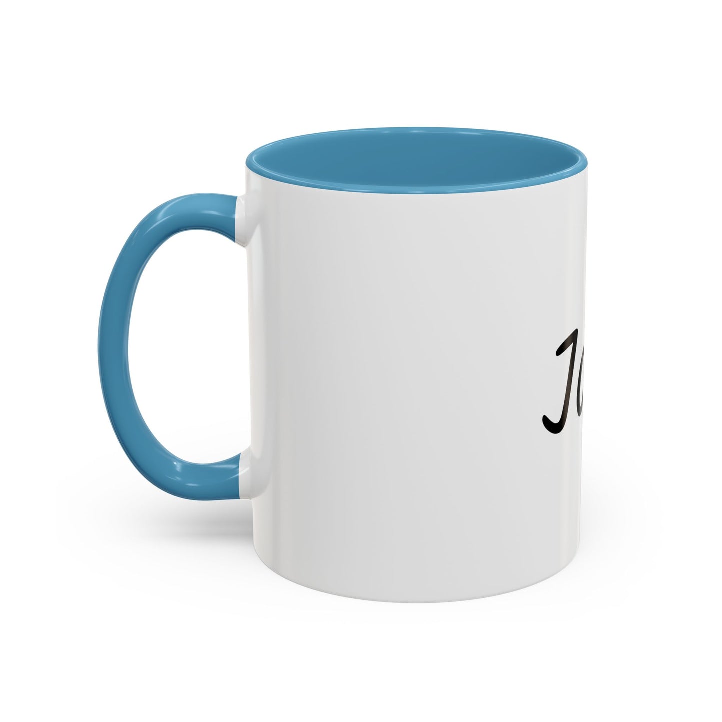Personalized Names Accent Coffee Mug (11 oz)