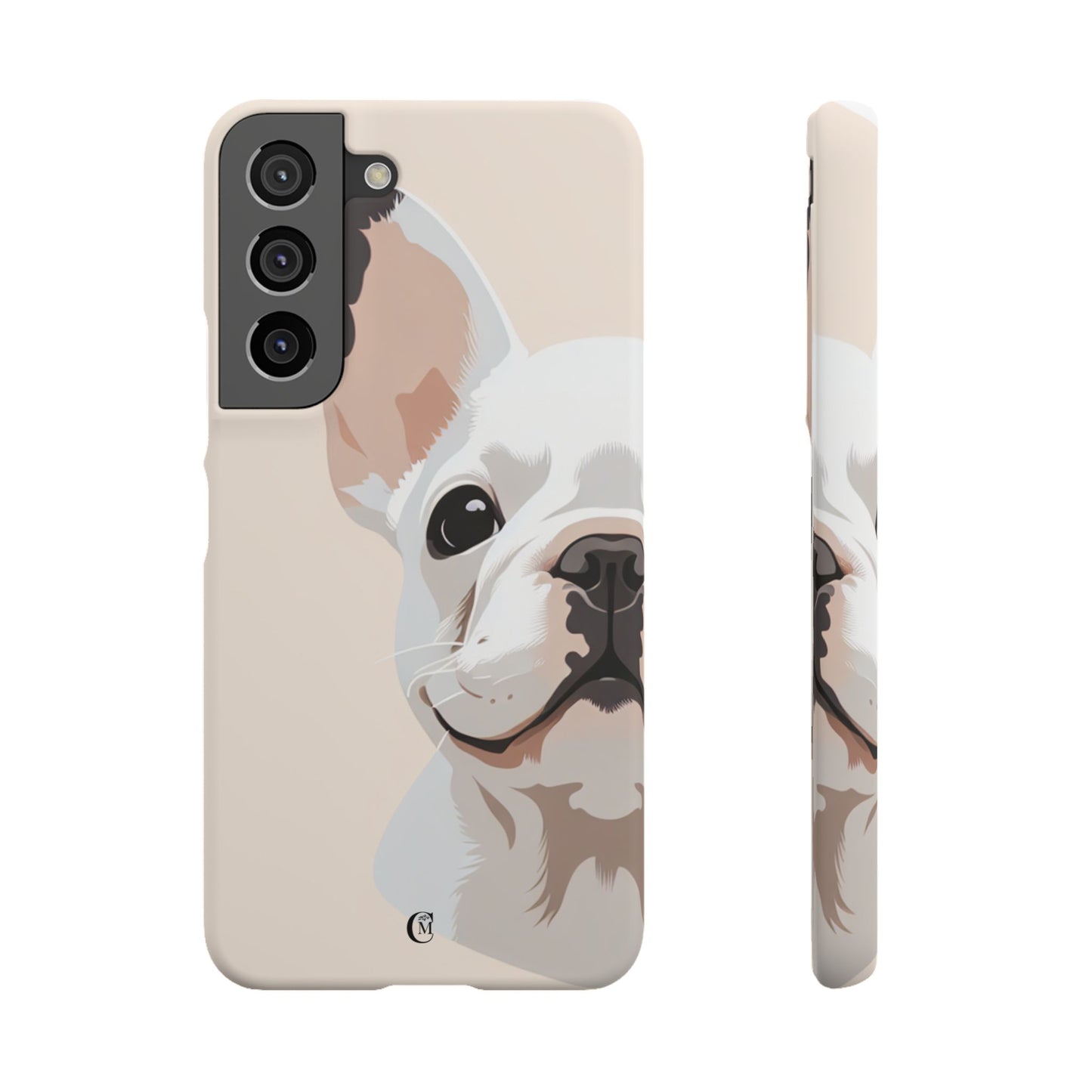 Phone Case - Cute White Frenchie Smartphone Cover