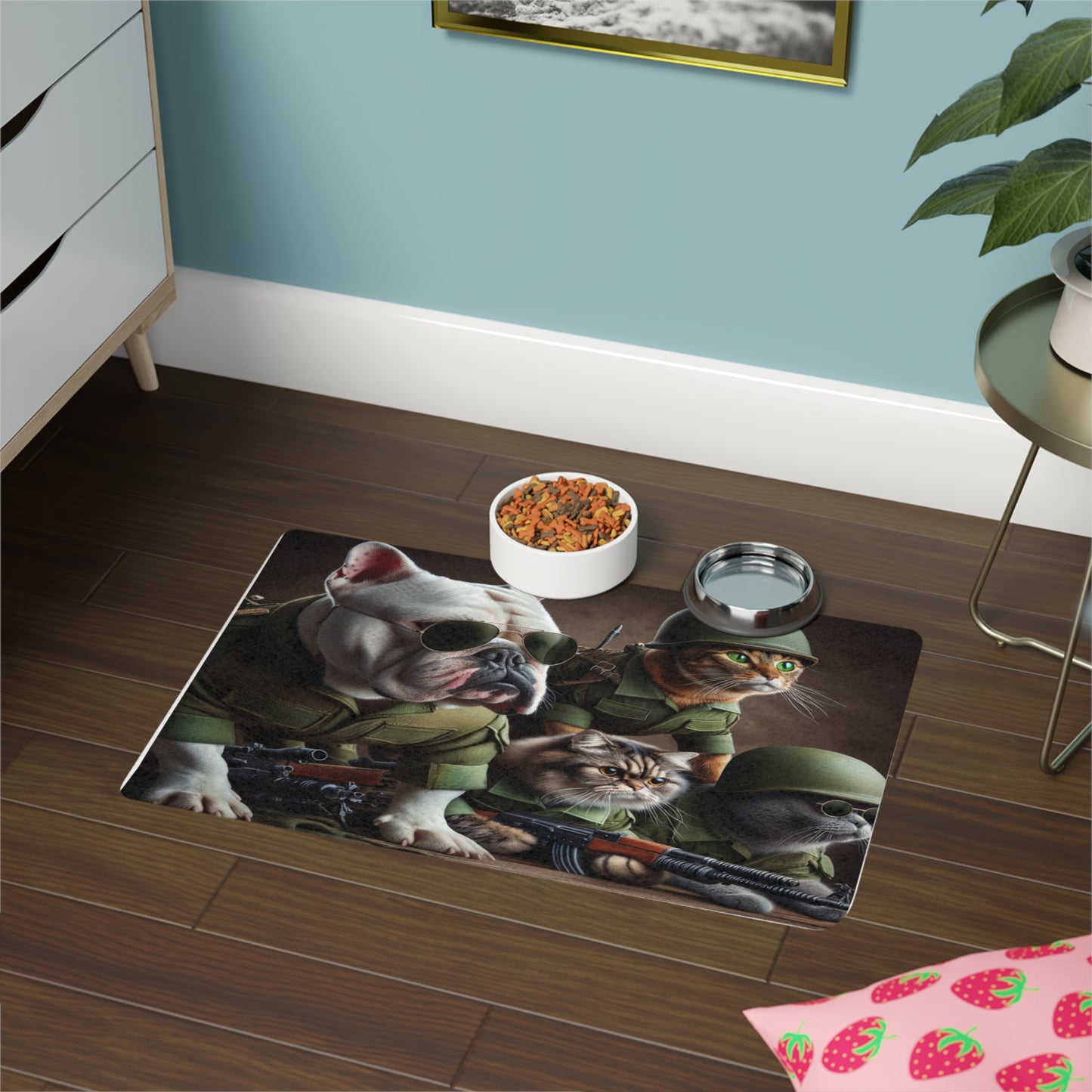 Pet Food Mat (12x18) - Expendables Dogs and Cats
