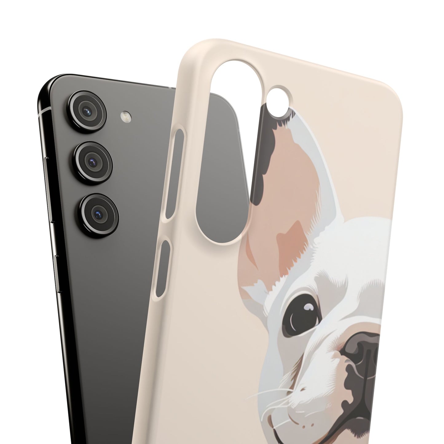 Phone Case - Cute White Frenchie Smartphone Cover