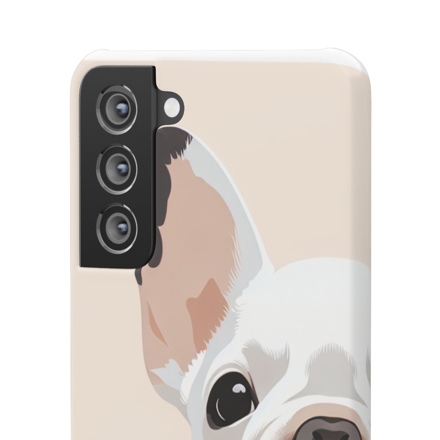 Phone Case - Cute White Frenchie Smartphone Cover
