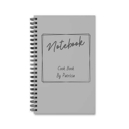 Personalized Text Spiral Journal