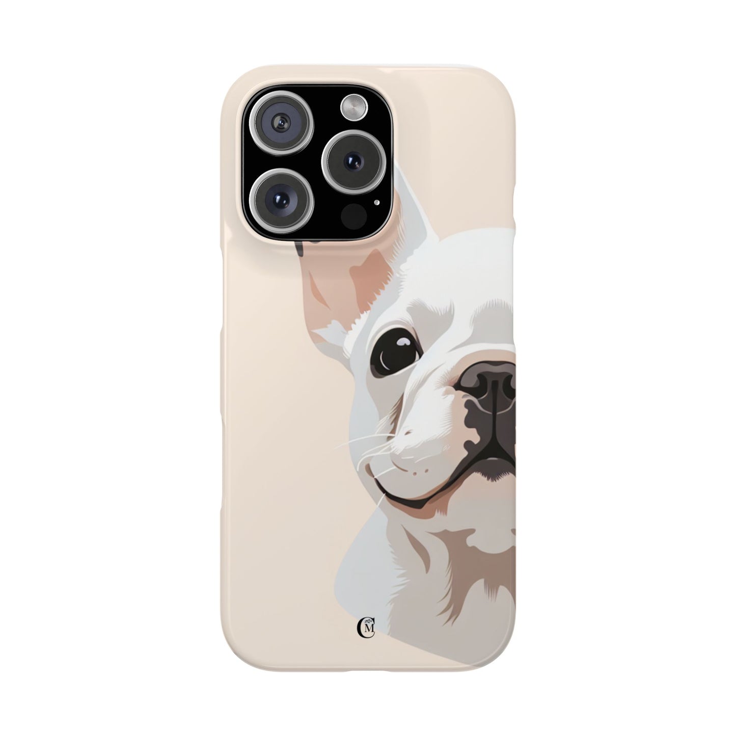 Phone Case - Cute White Frenchie Smartphone Cover
