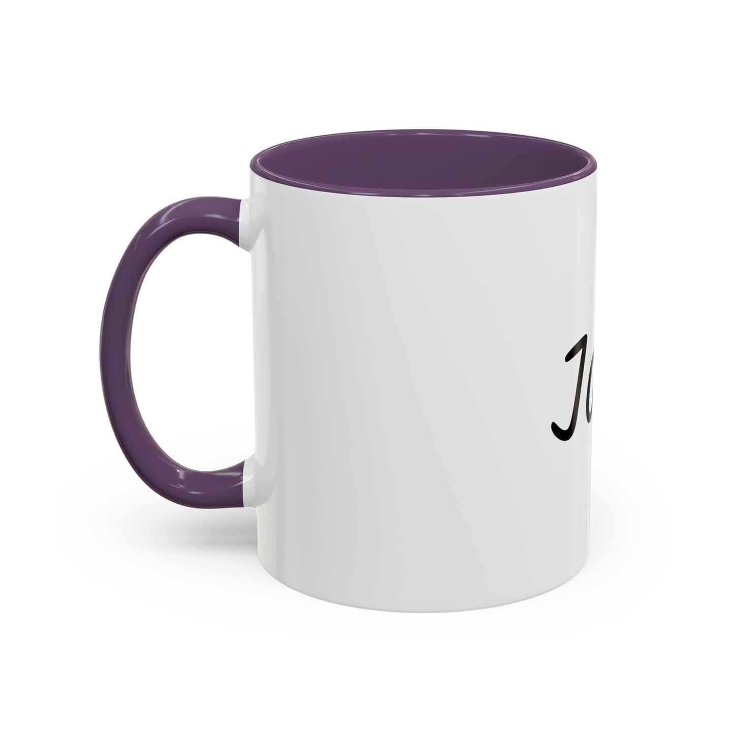 Personalized Names Accent Coffee Mug (11 oz)