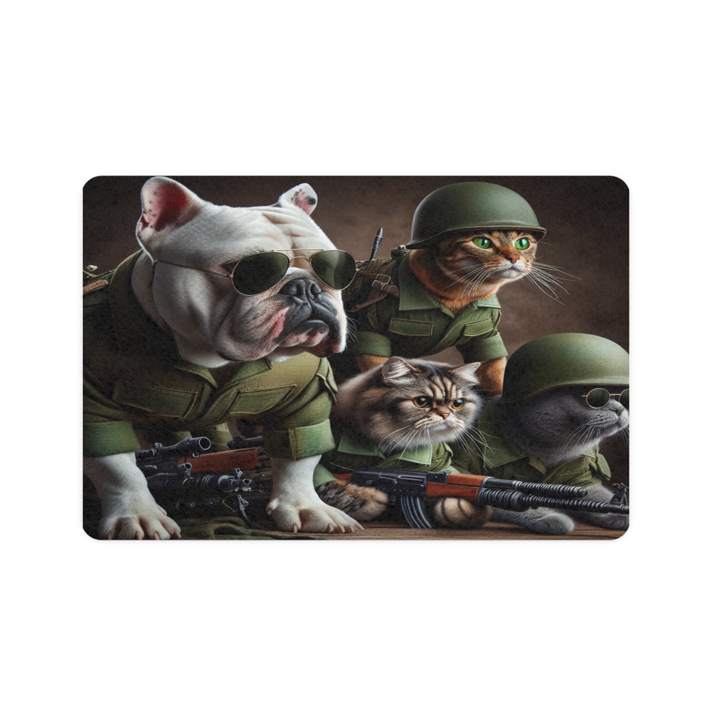 Pet Food Mat (12x18) - Expendables Dogs and Cats