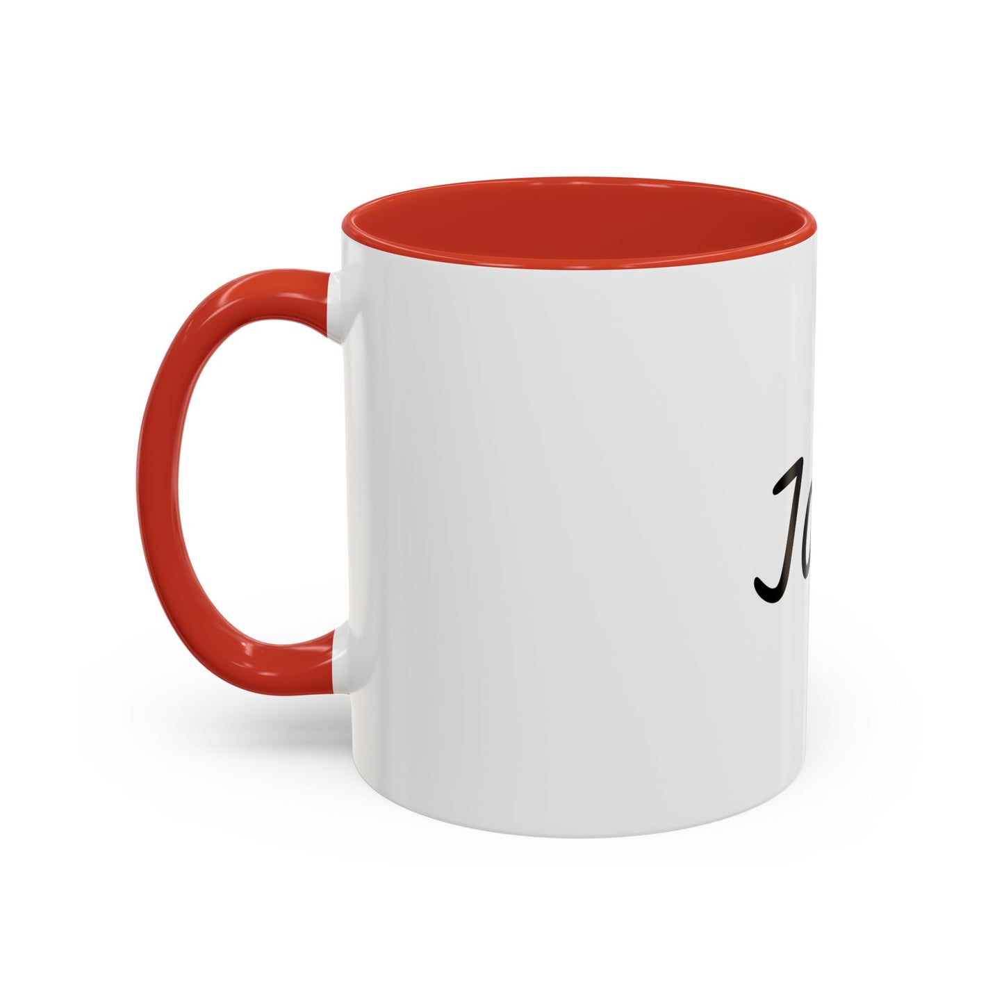 Personalized Names Accent Coffee Mug (11 oz)