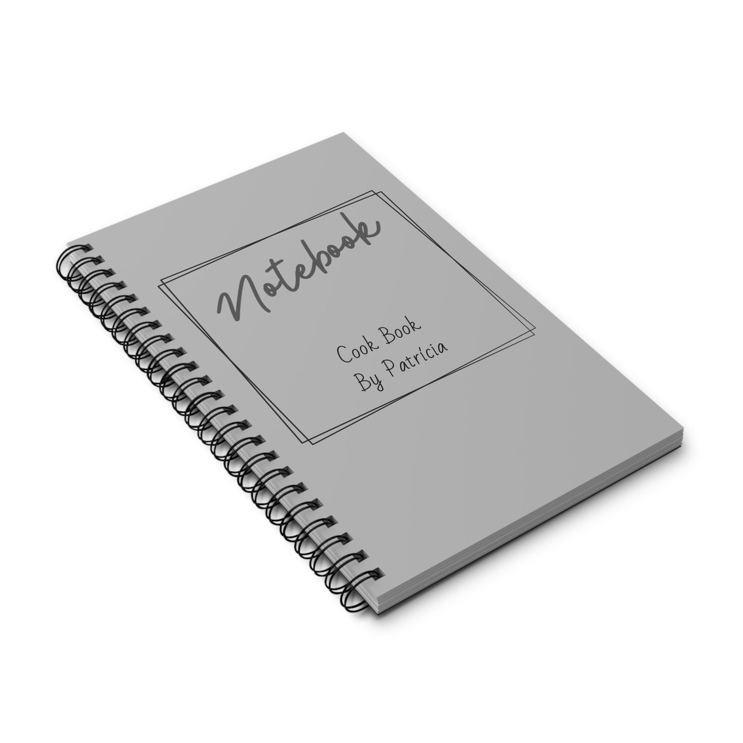 Personalized Text Spiral Journal