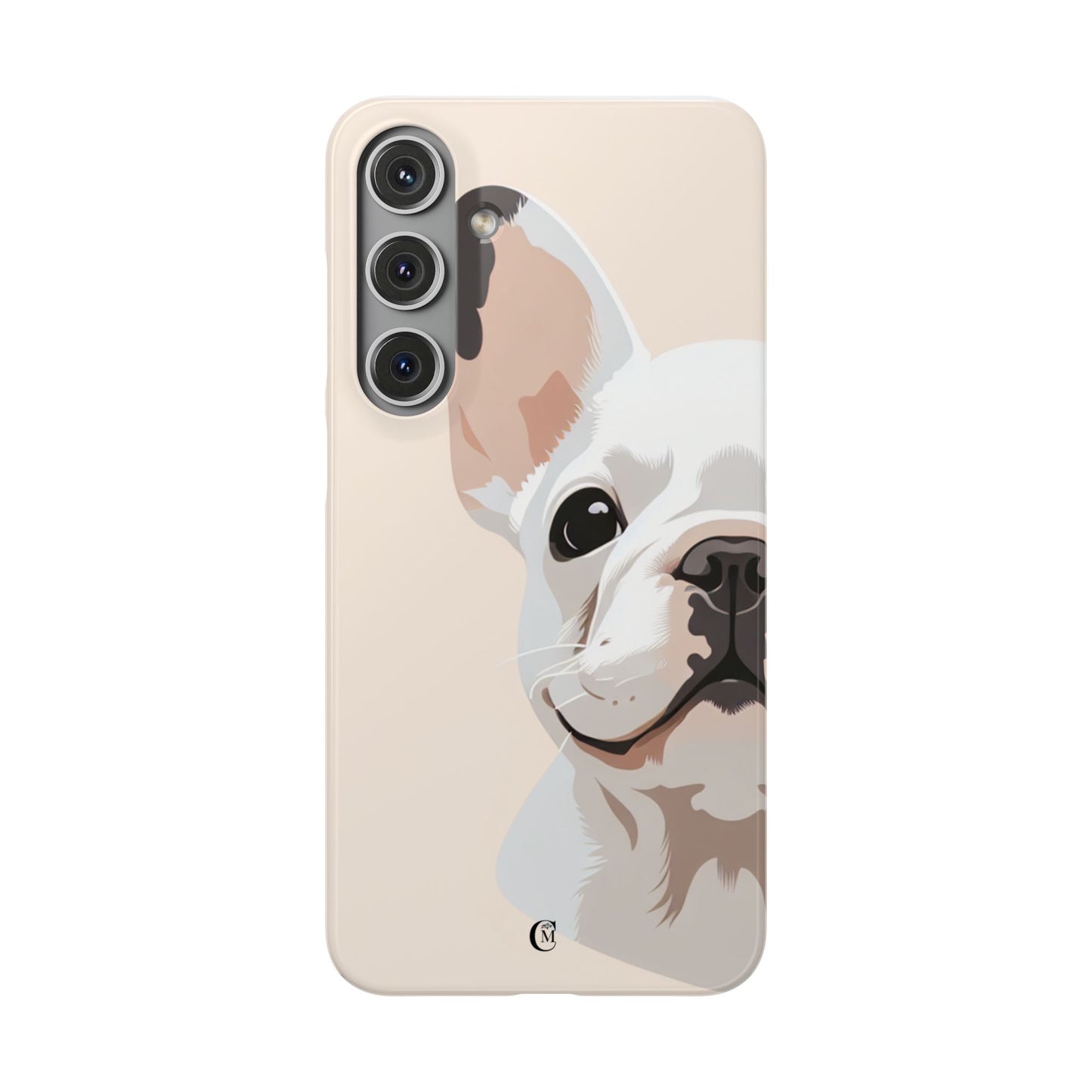 Phone Case - Cute White Frenchie Smartphone Cover