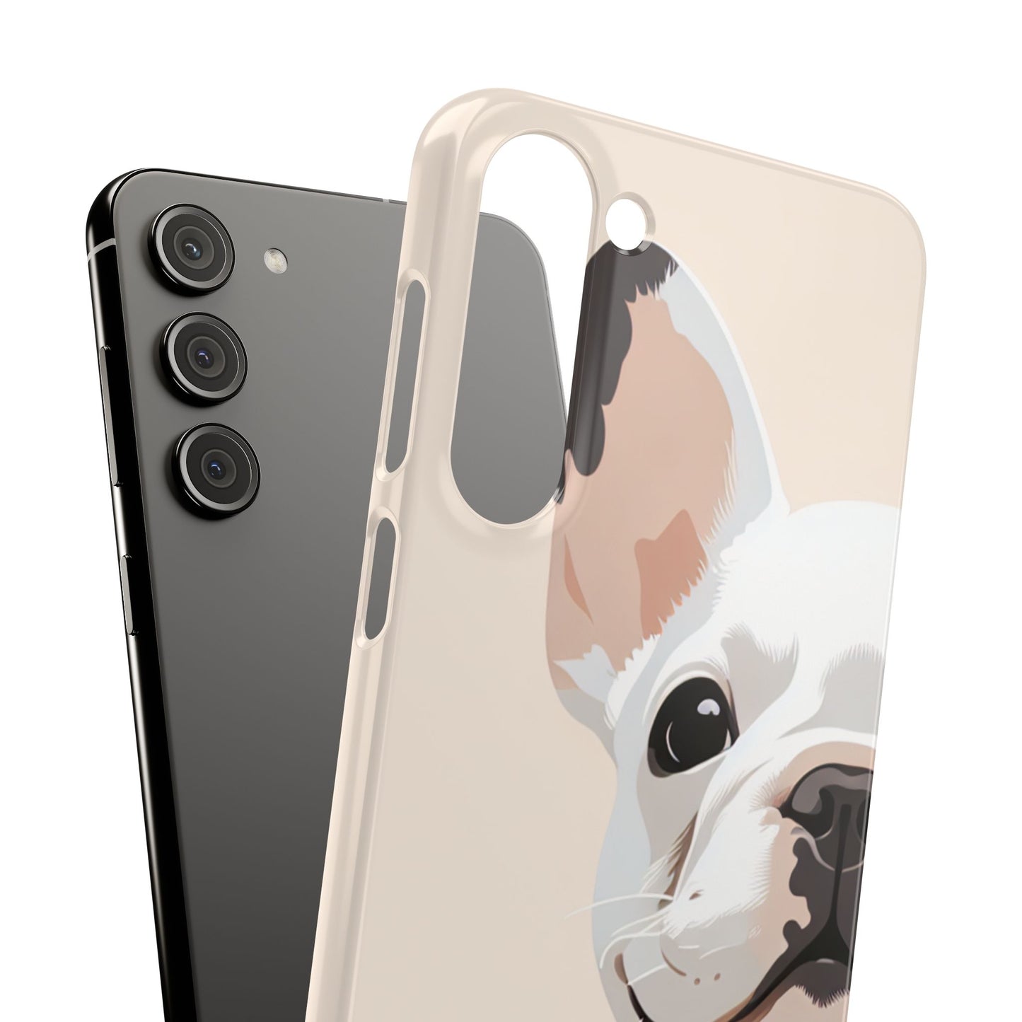 Phone Case - Cute White Frenchie Smartphone Cover