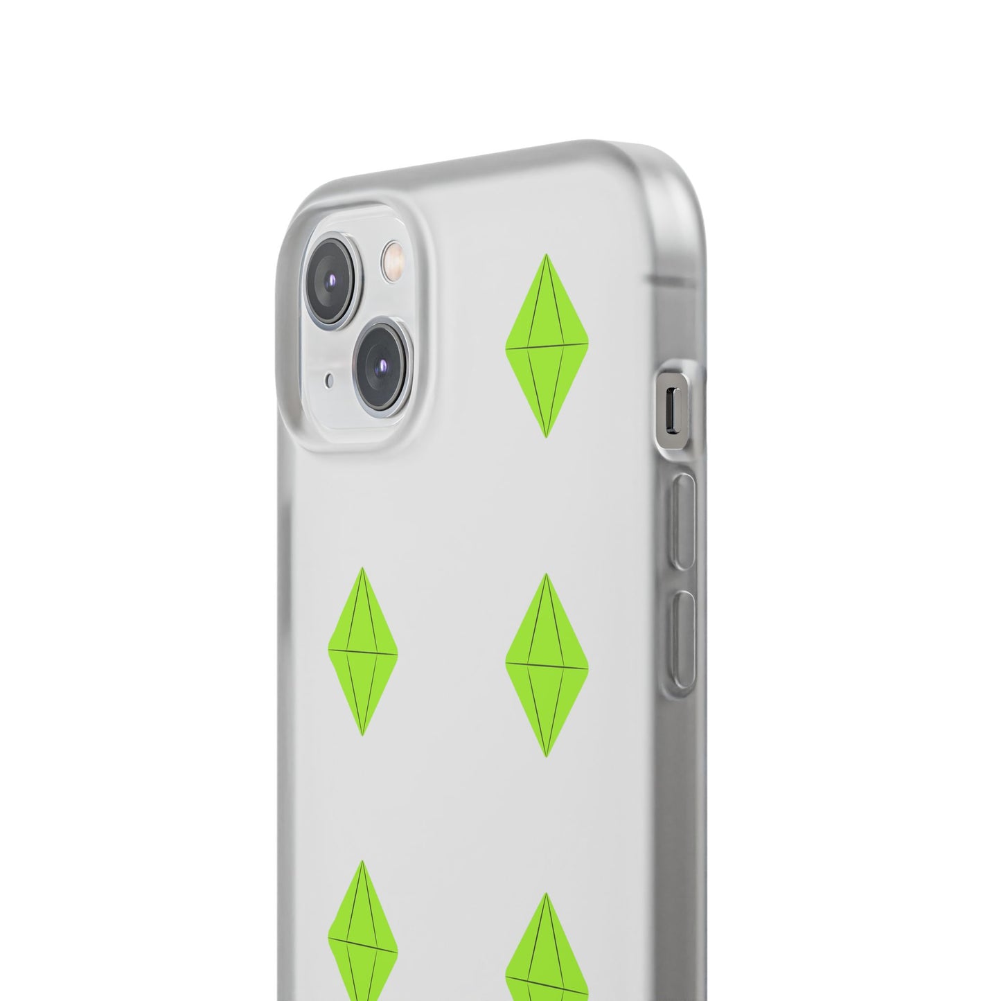 Sims 4 Plumbob Pattern Flexi Case for iPhone