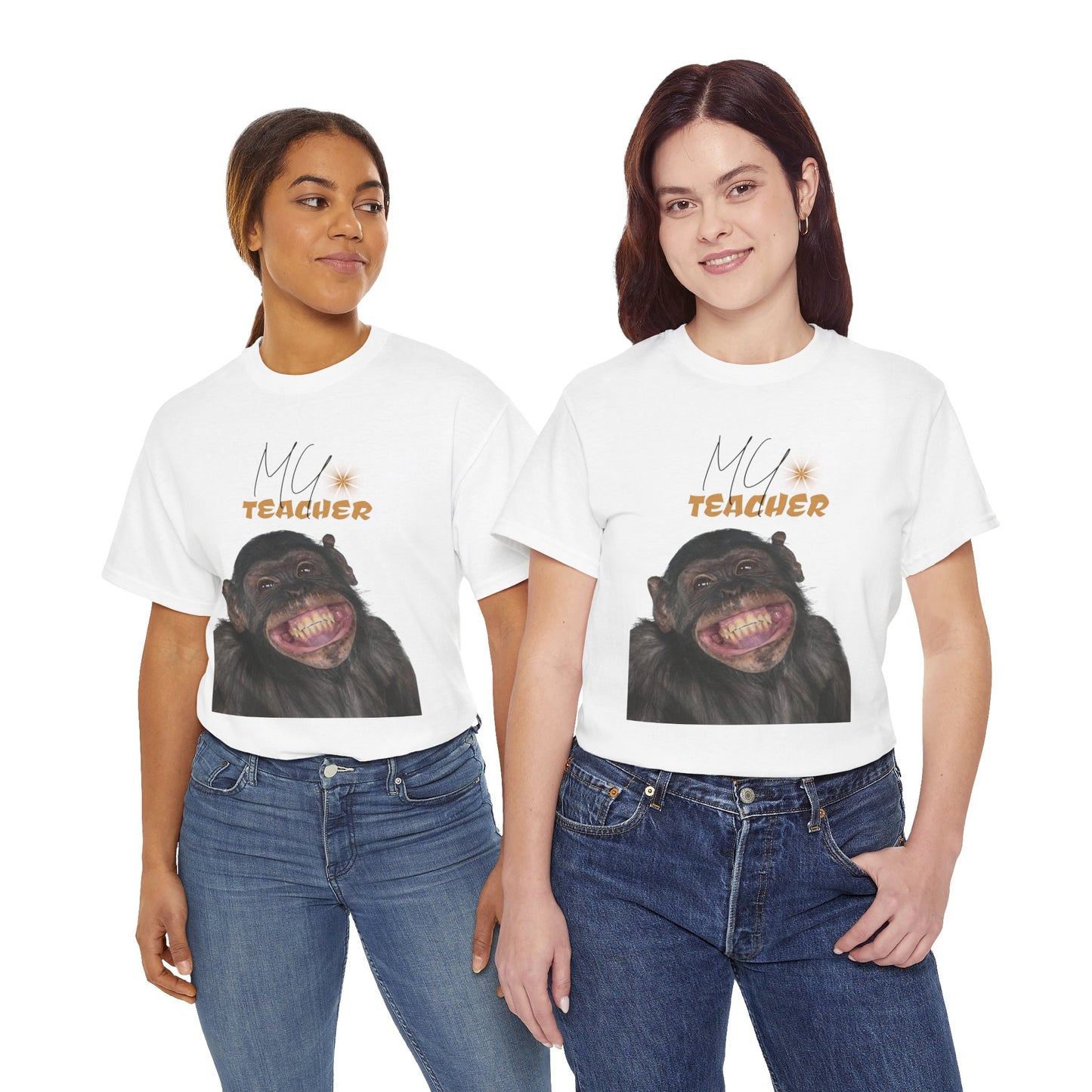 Funny Monkey Teacher Unisex Tee