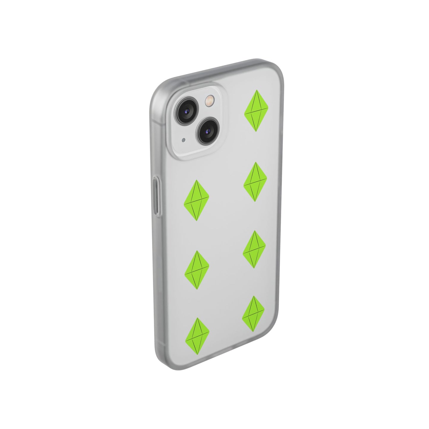 Sims 4 Plumbob Pattern Flexi Case for iPhone