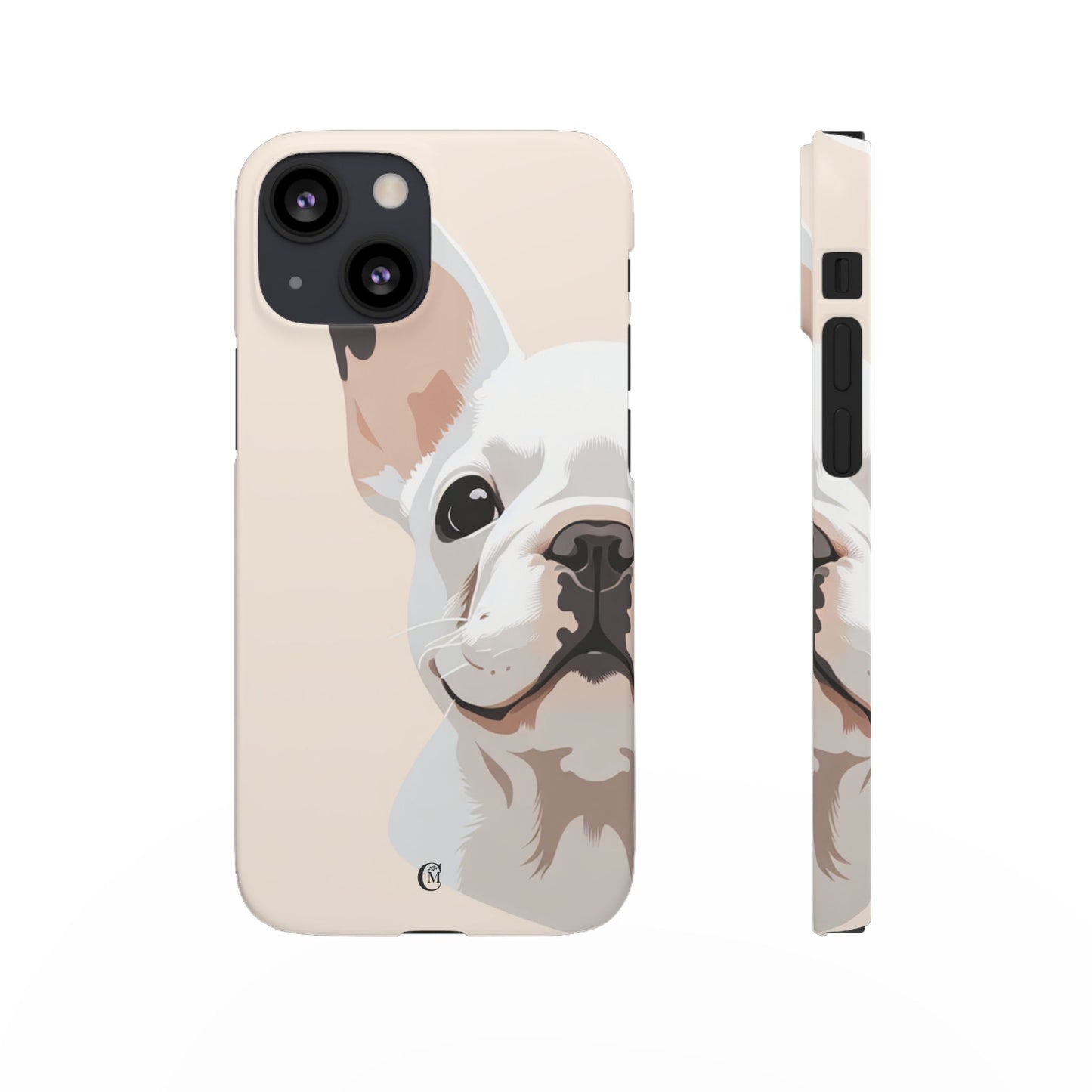 Phone Case - Cute White Frenchie Smartphone Cover