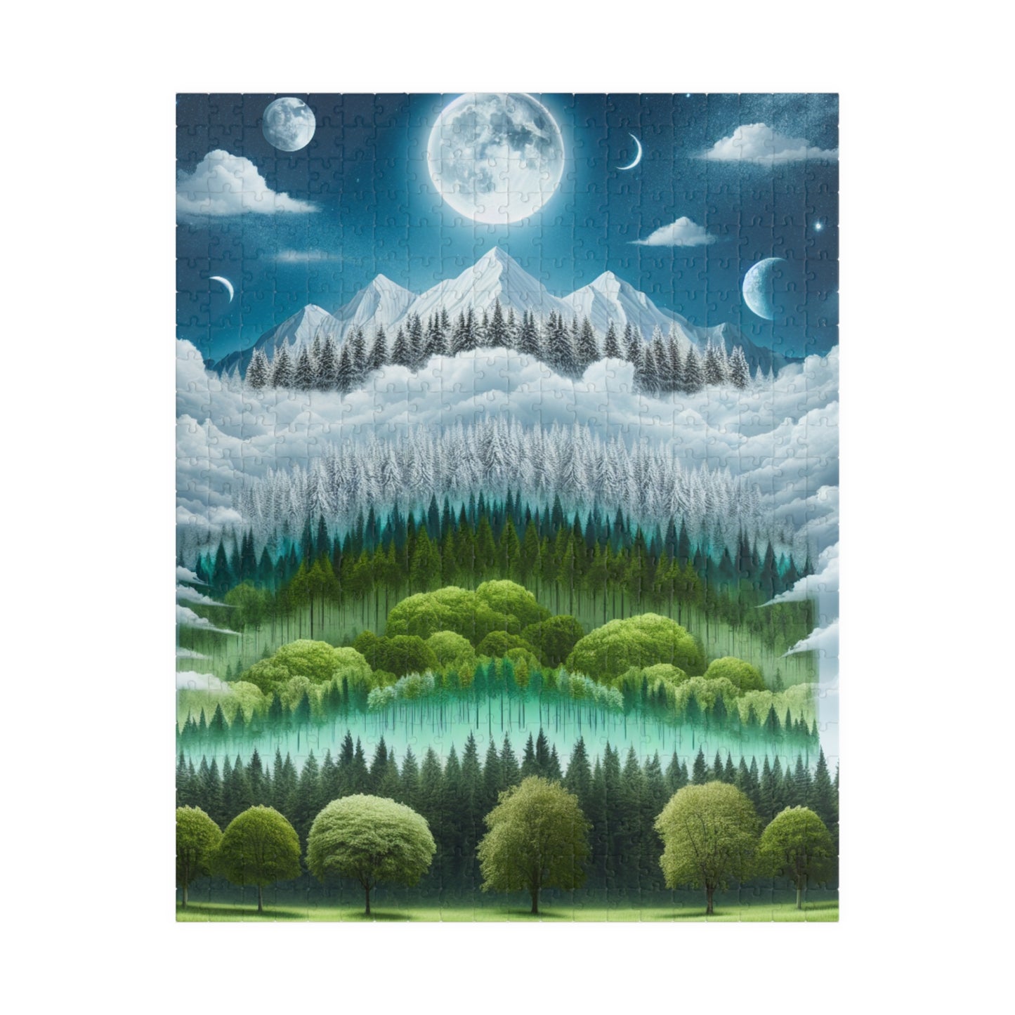 Jigsaw Puzzle, Animals Flowers Landscapes Design