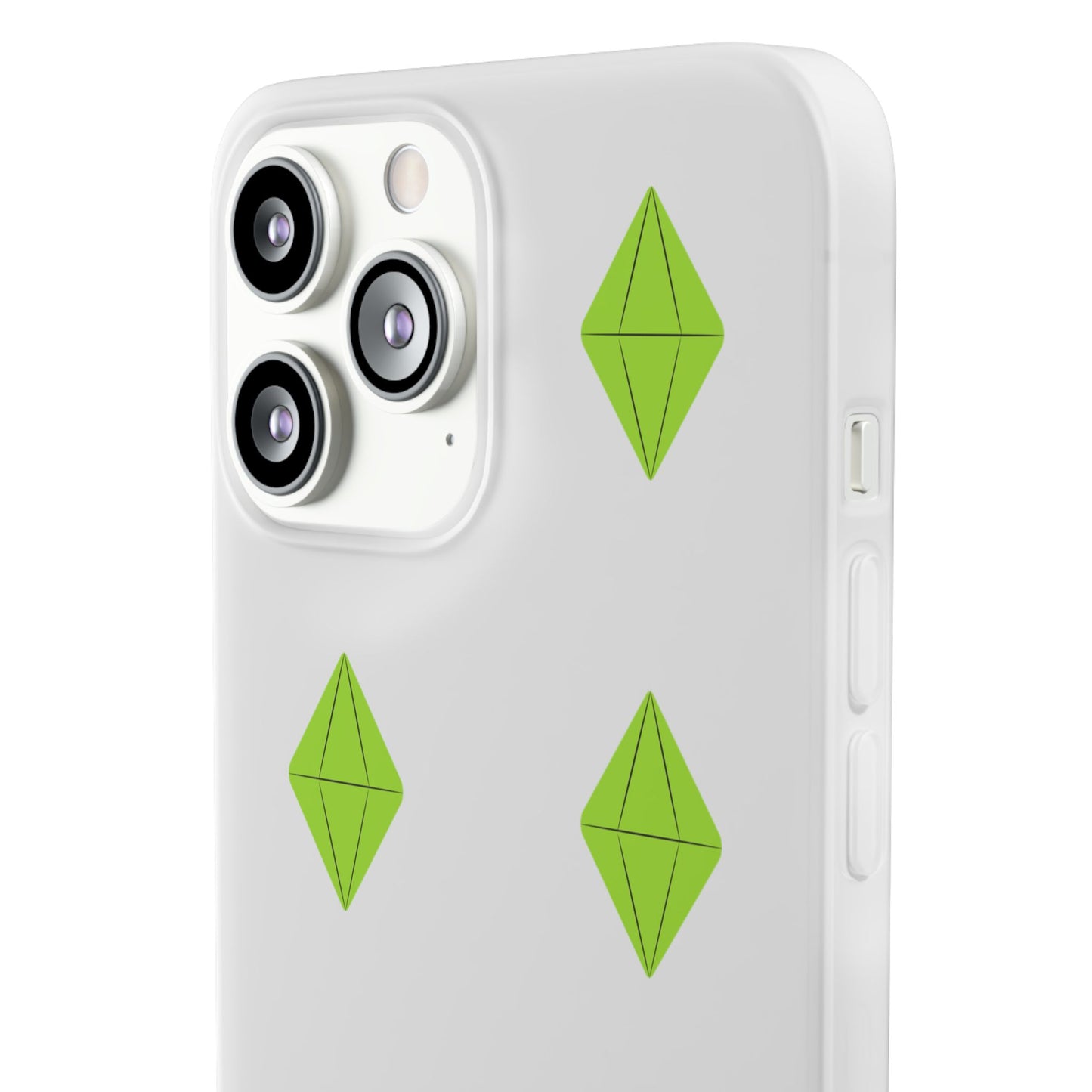 Sims 4 Plumbob Pattern Flexi Case for iPhone