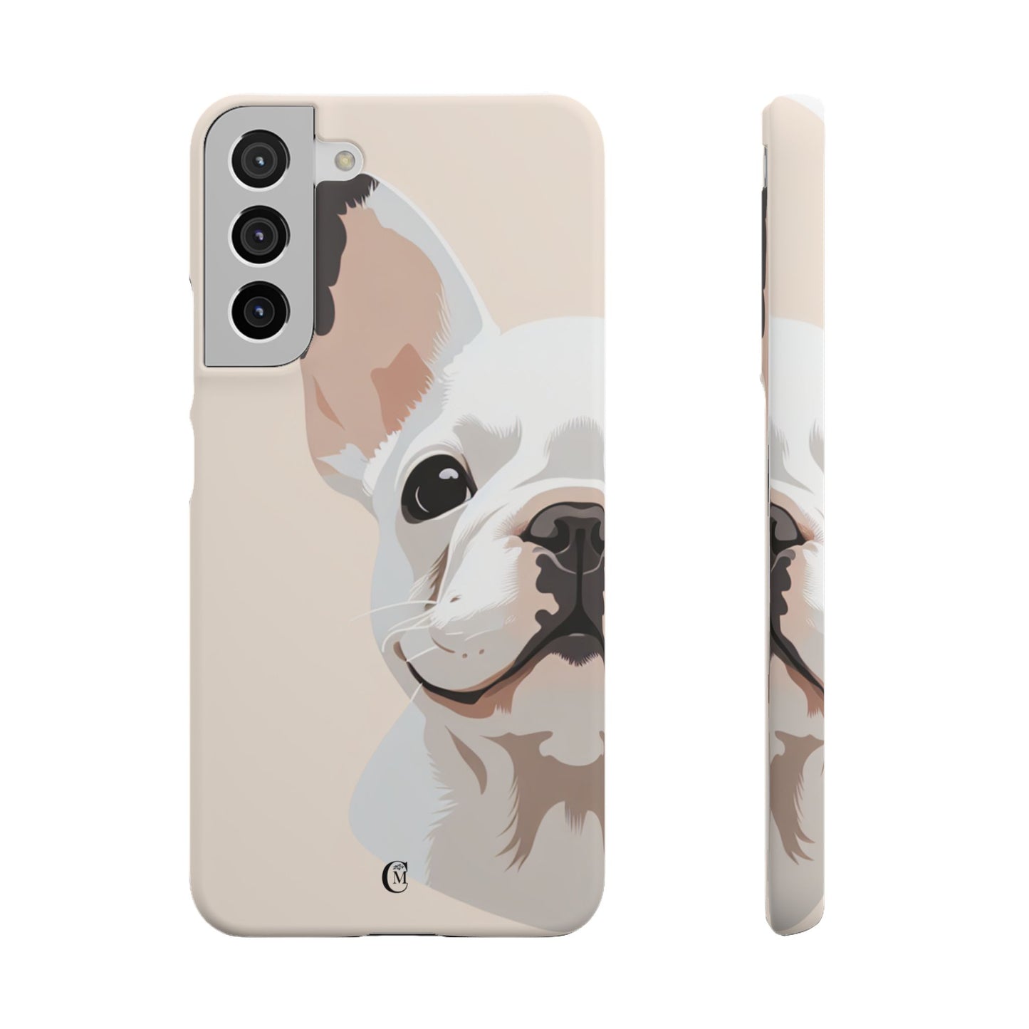 Phone Case - Cute White Frenchie Smartphone Cover