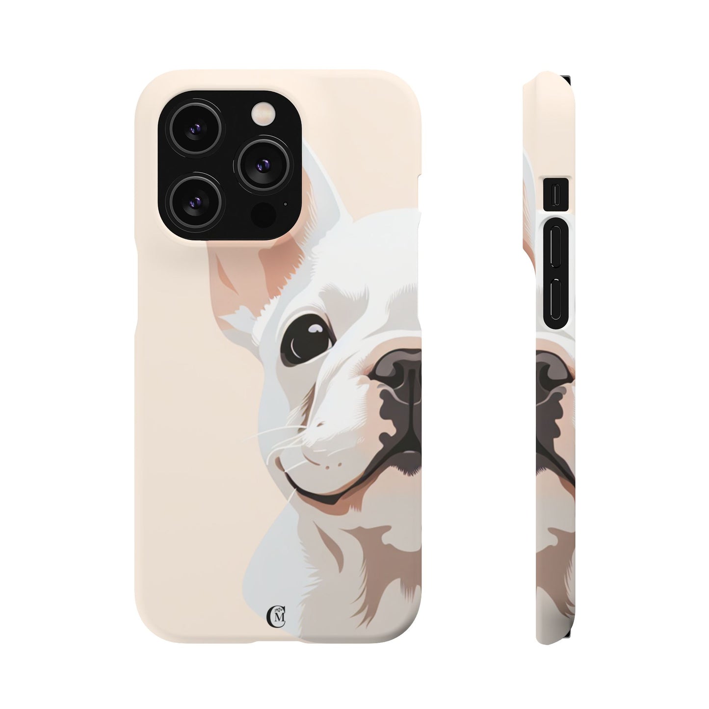 Phone Case - Cute White Frenchie Smartphone Cover