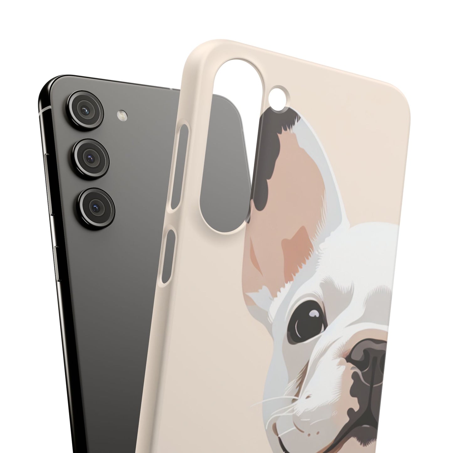 Phone Case - Cute White Frenchie Smartphone Cover