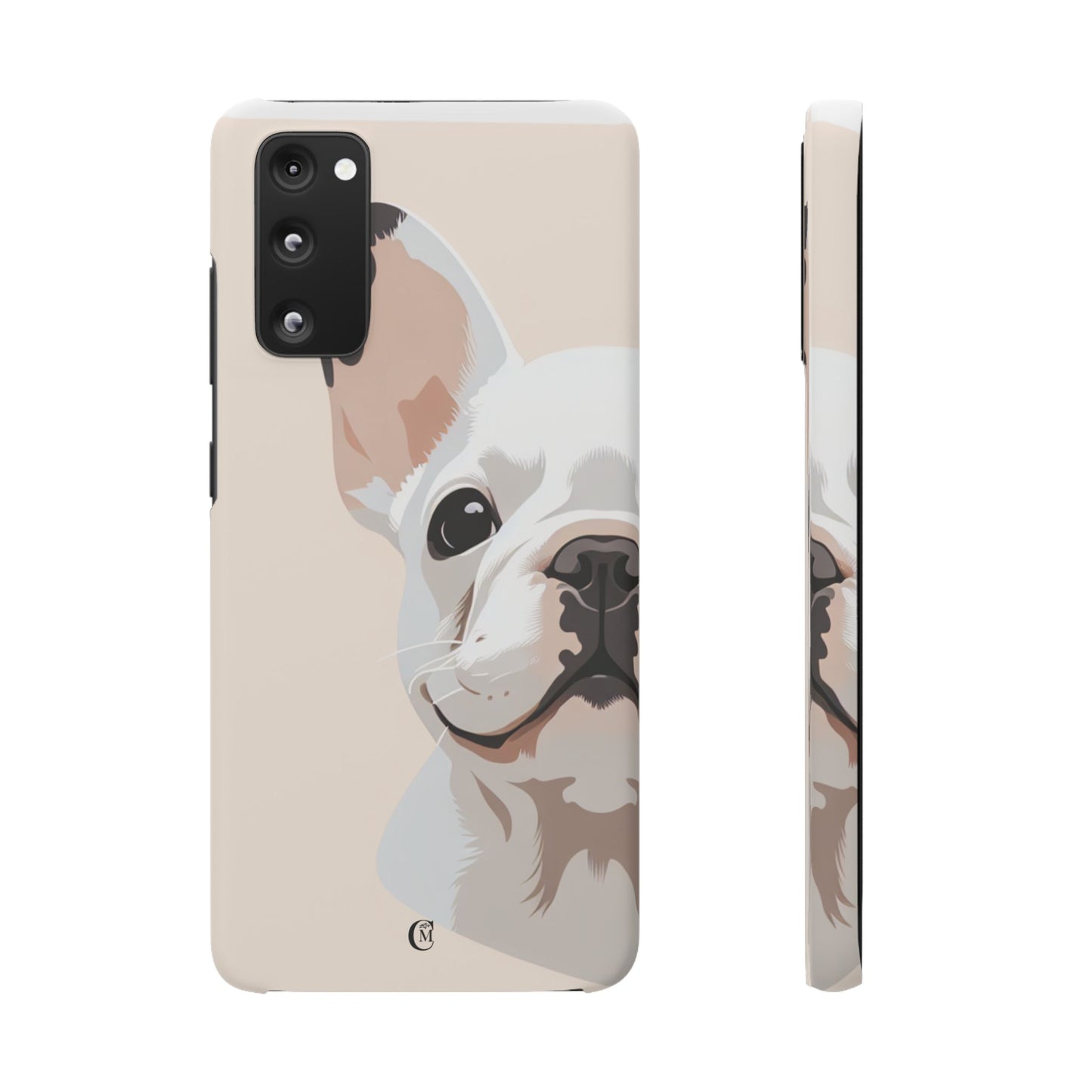 Phone Case - Cute White Frenchie Smartphone Cover
