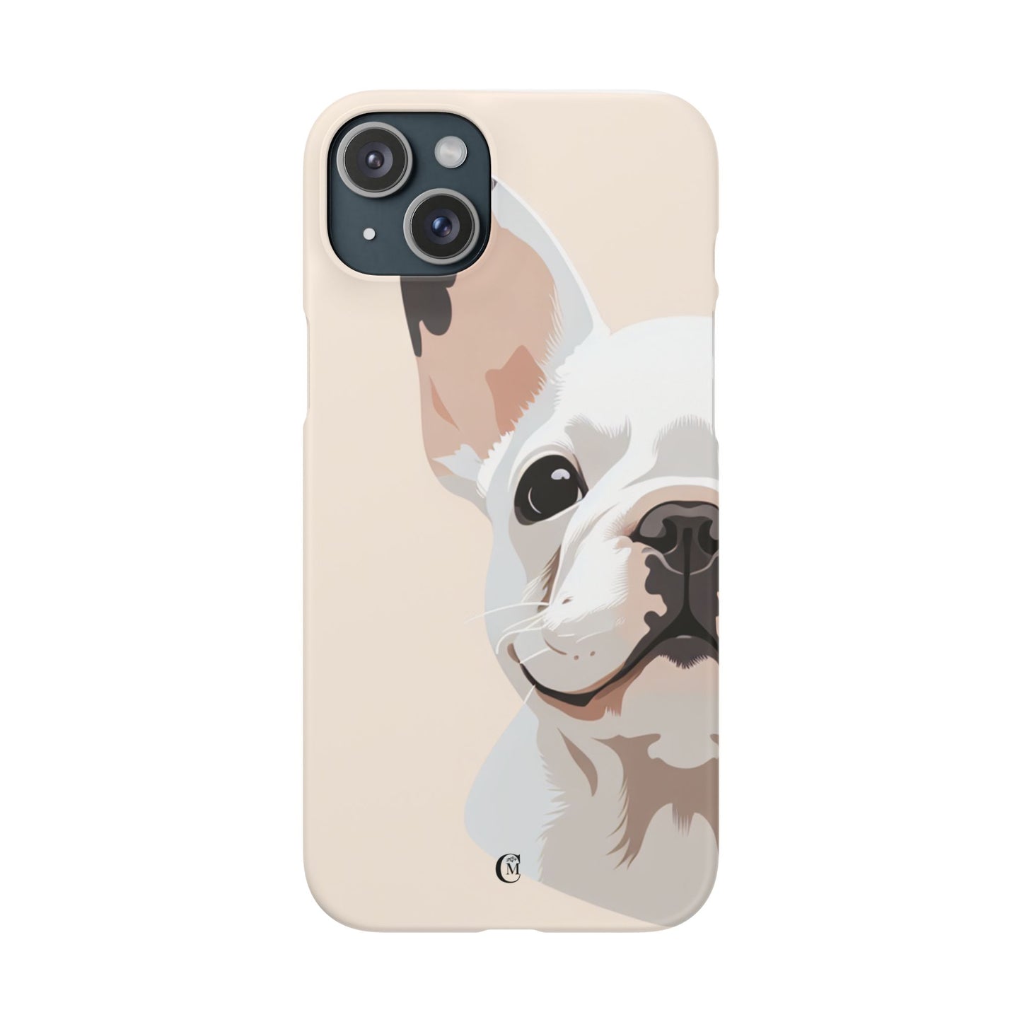 Phone Case - Cute White Frenchie Smartphone Cover