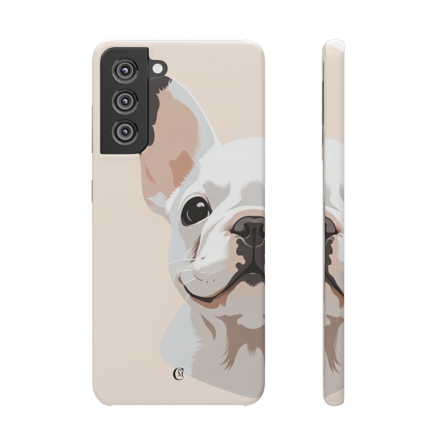 Phone Case - Cute White Frenchie Smartphone Cover