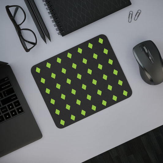 Gaming Mouse Pad, Sims 4 Plumbob Pattern Desk Mat, Black Background