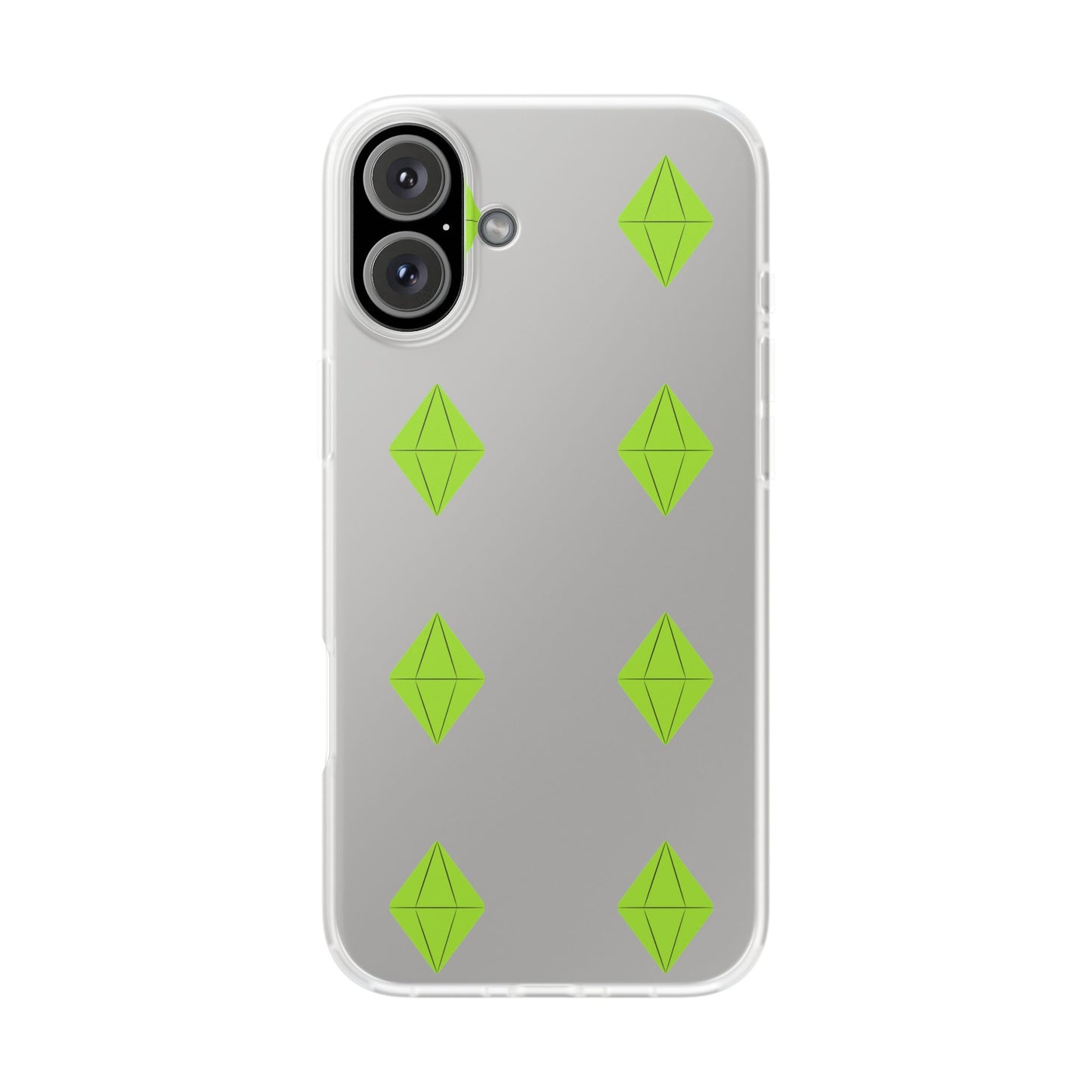 Sims 4 Plumbob Pattern Flexi Case for iPhone