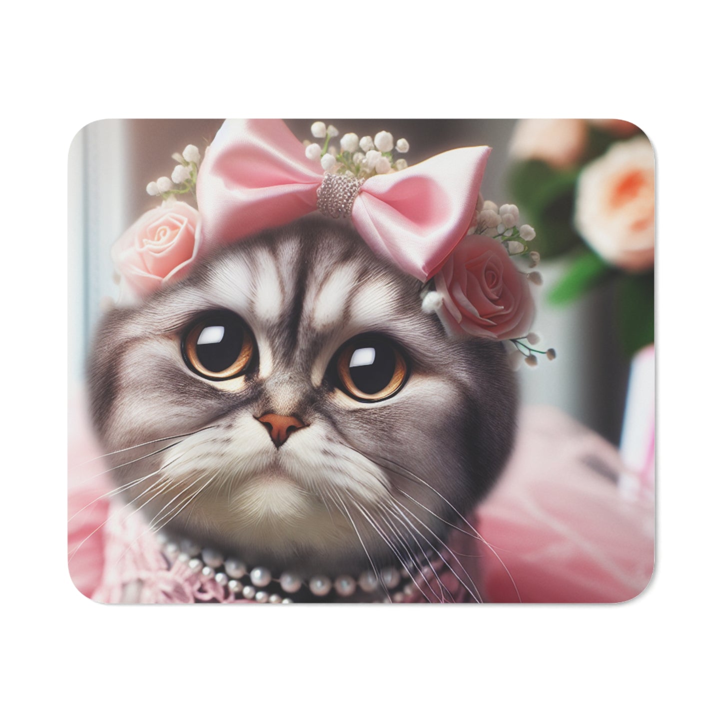Cat Mouse Pad, Cute Girly Desk Accessory