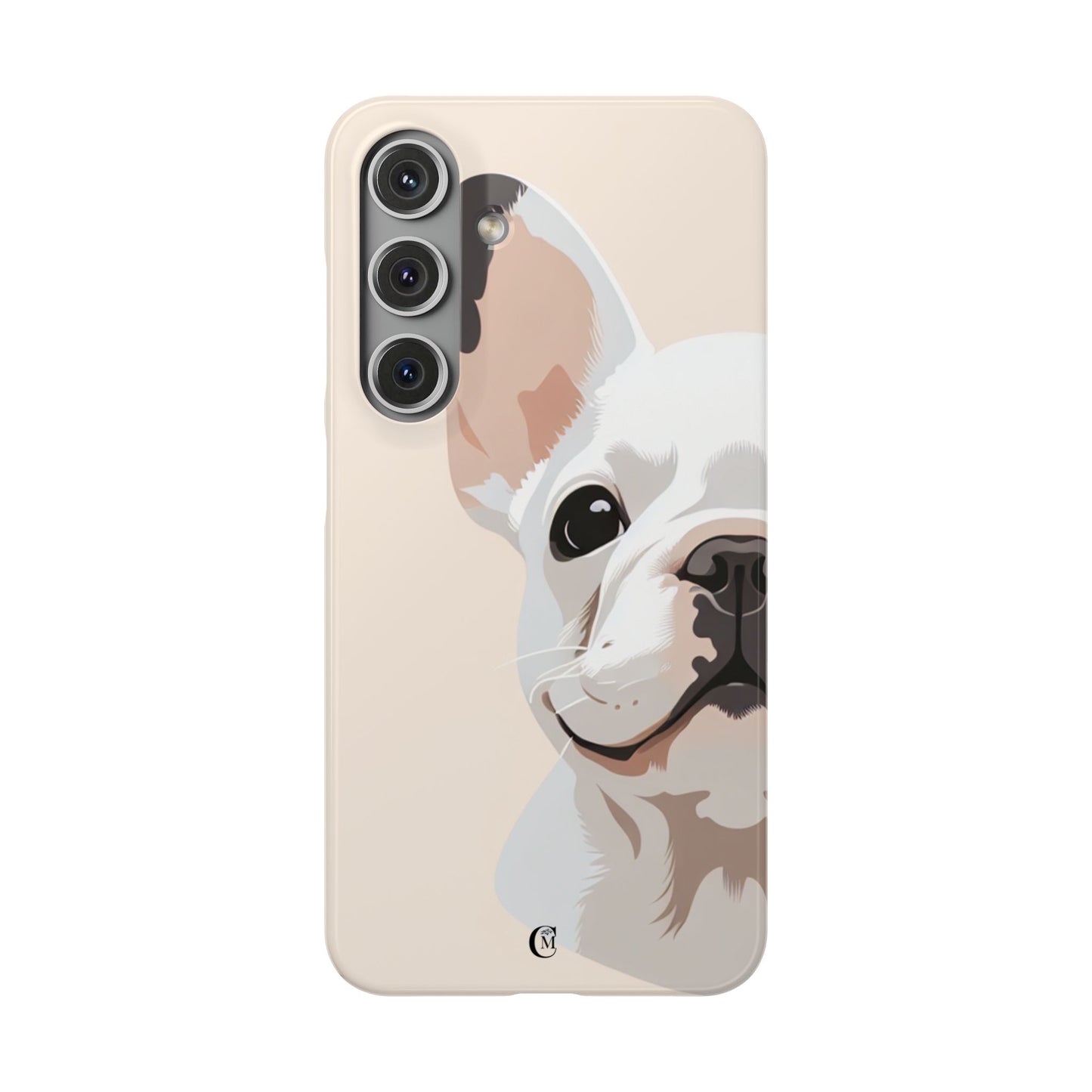 Phone Case - Cute White Frenchie Smartphone Cover
