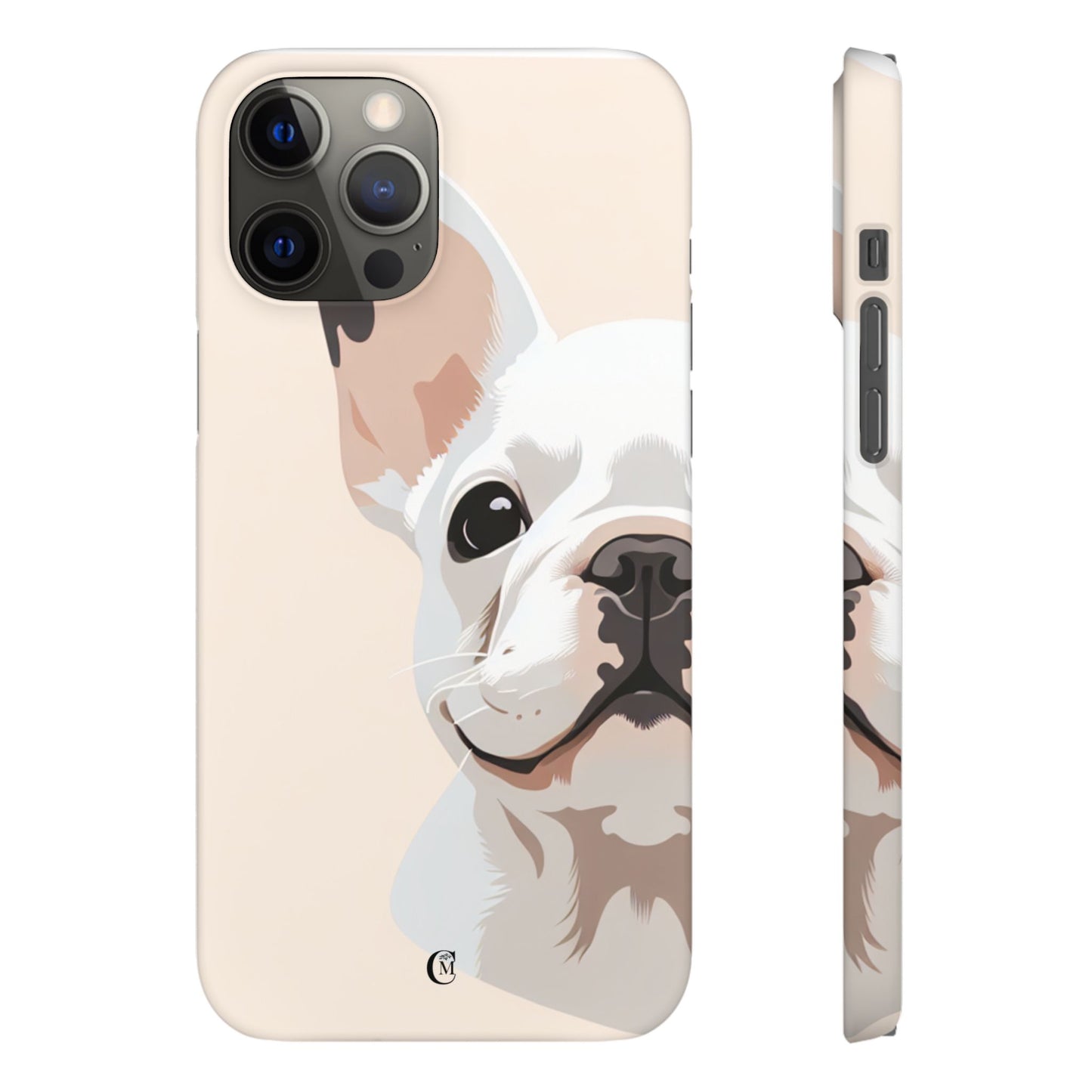 Phone Case - Cute White Frenchie Smartphone Cover