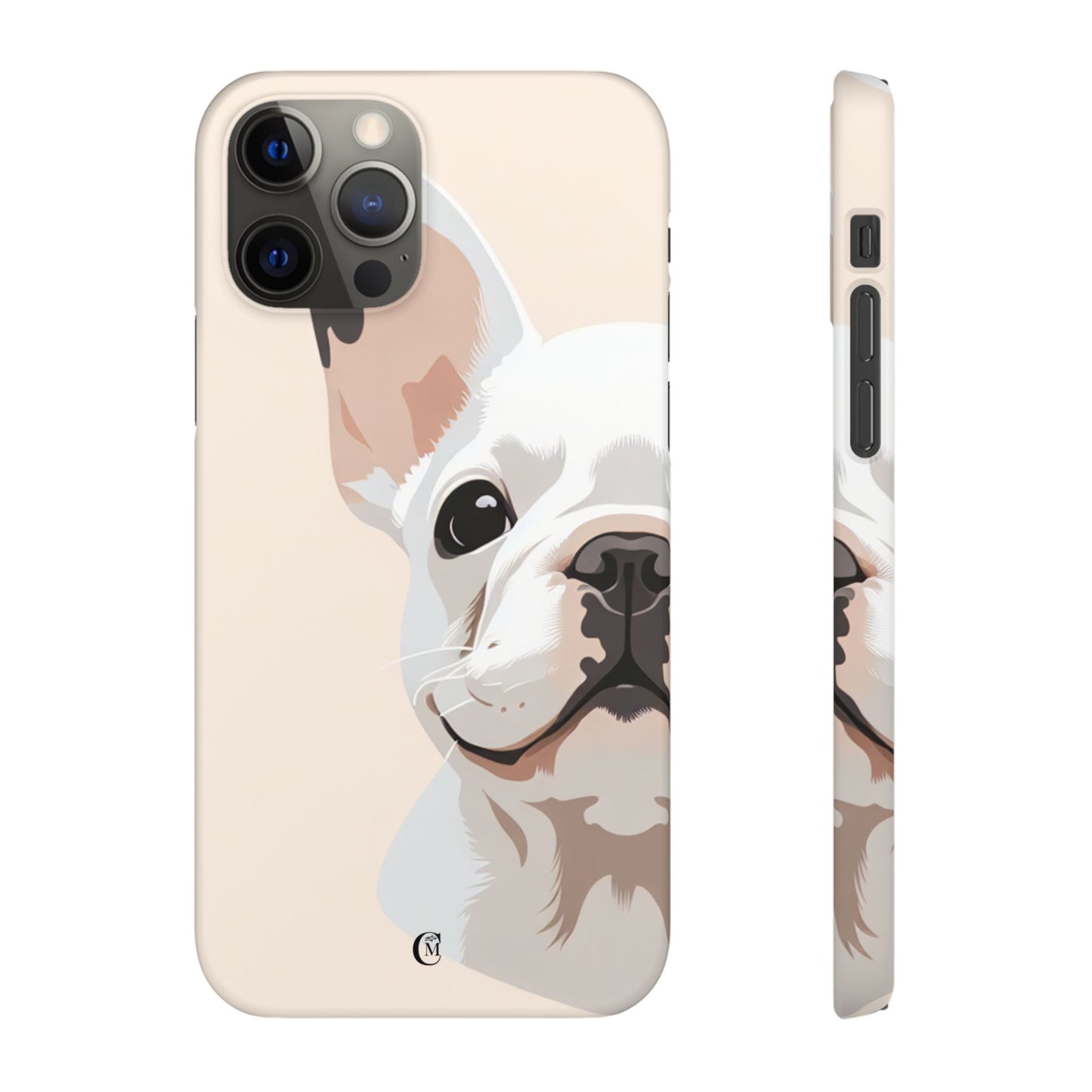 Phone Case - Cute White Frenchie Smartphone Cover