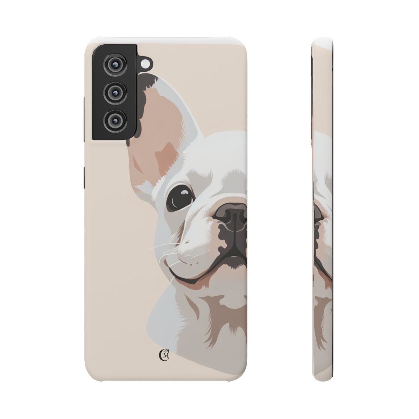 Phone Case - Cute White Frenchie Smartphone Cover