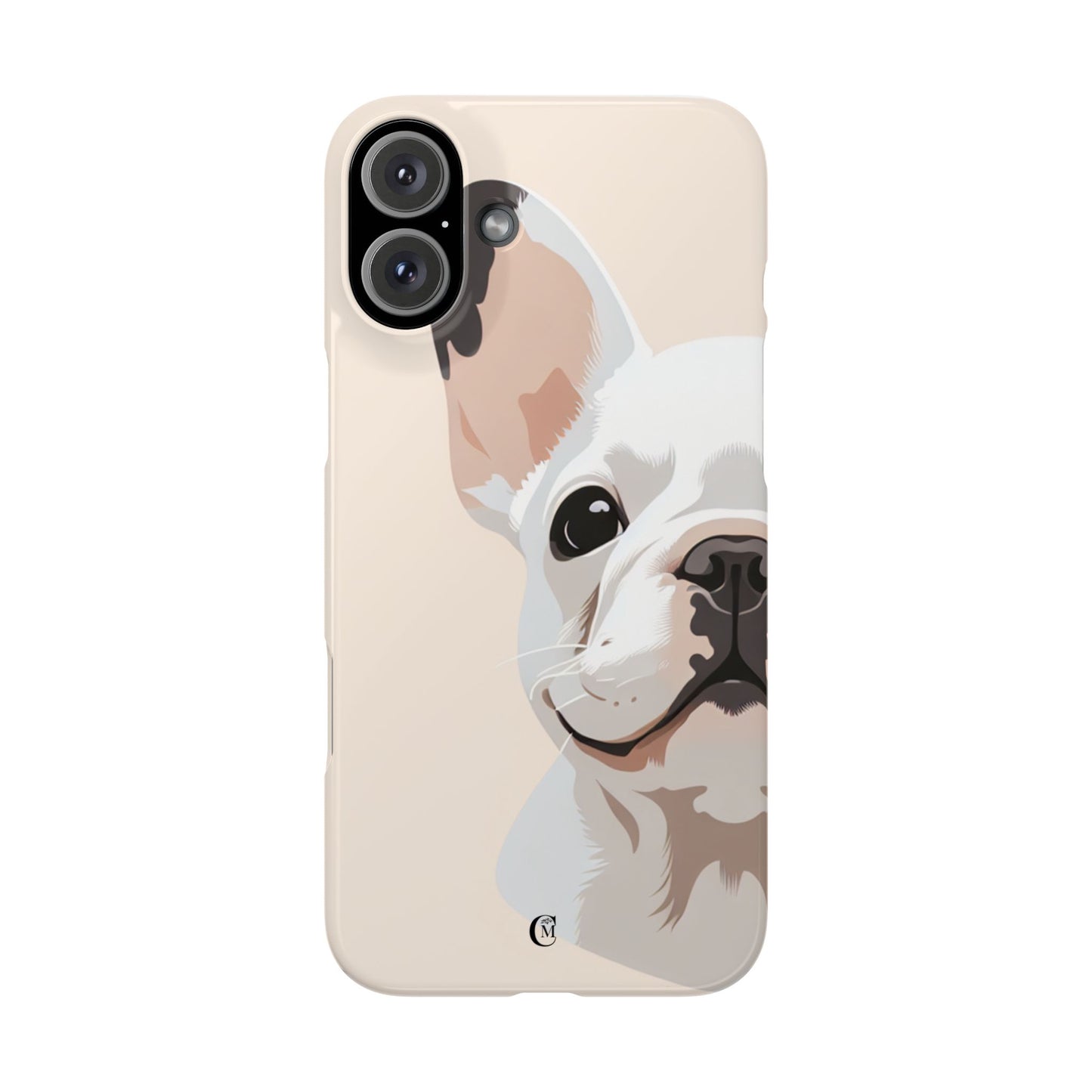 Phone Case - Cute White Frenchie Smartphone Cover
