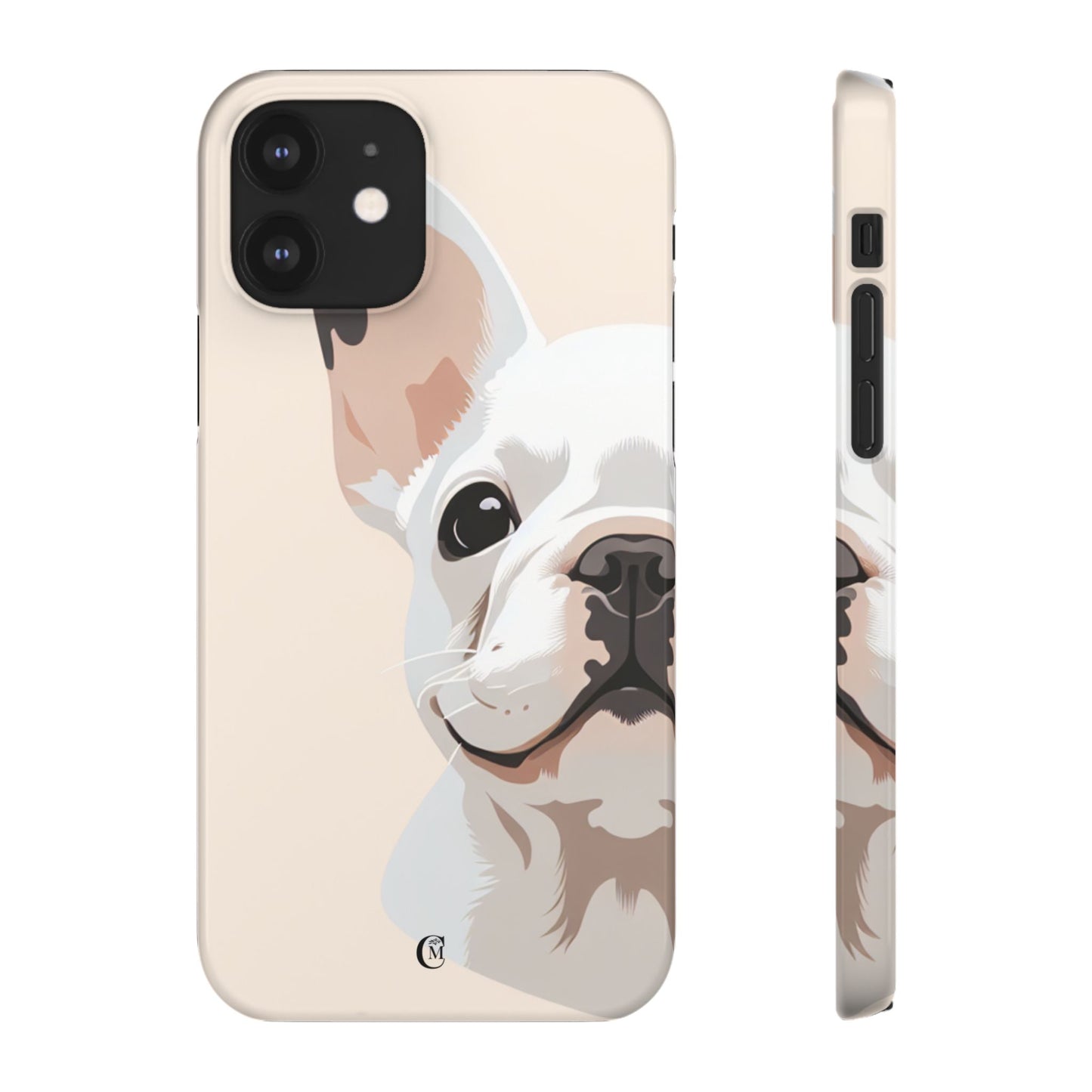 Phone Case - Cute White Frenchie Smartphone Cover