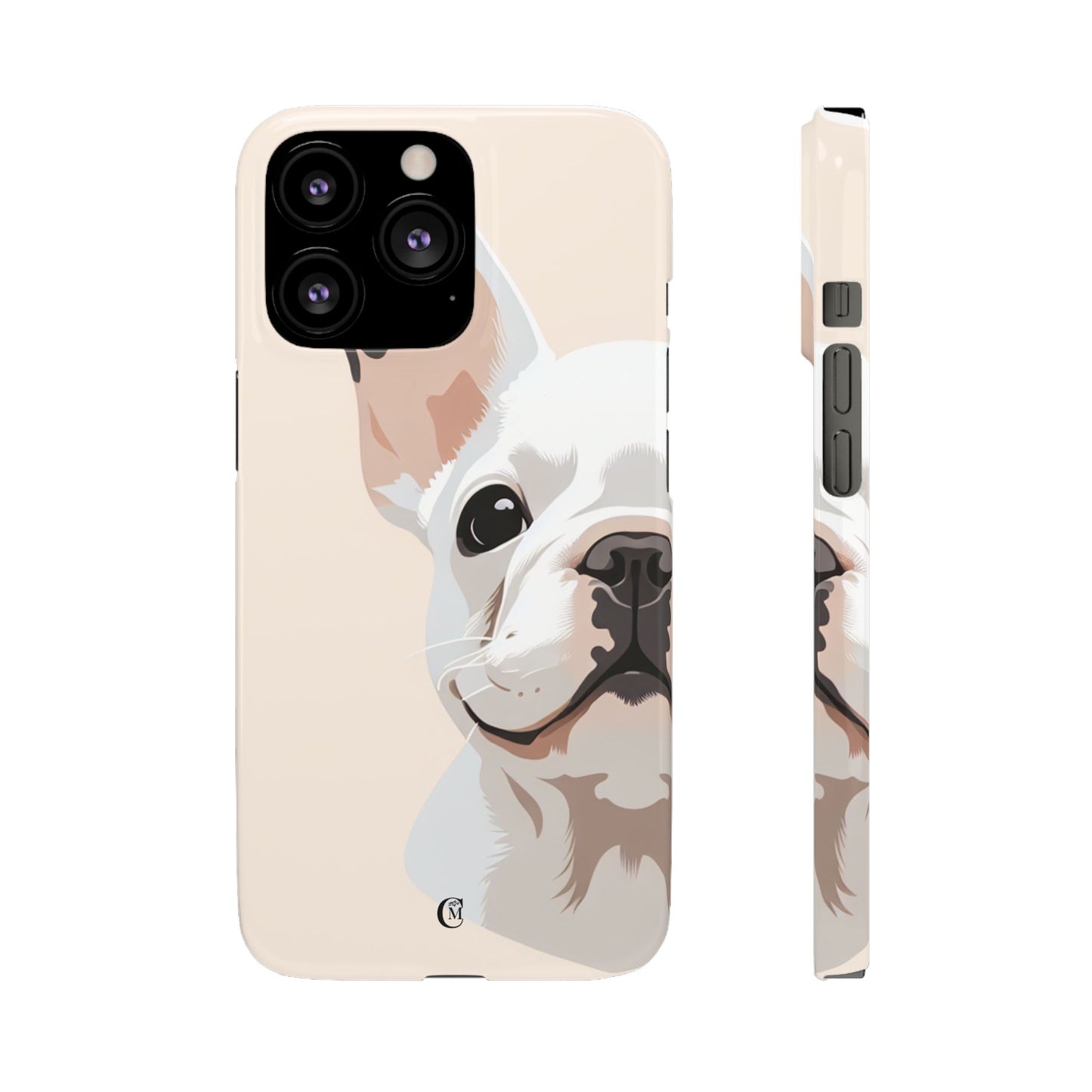 Phone Case - Cute White Frenchie Smartphone Cover