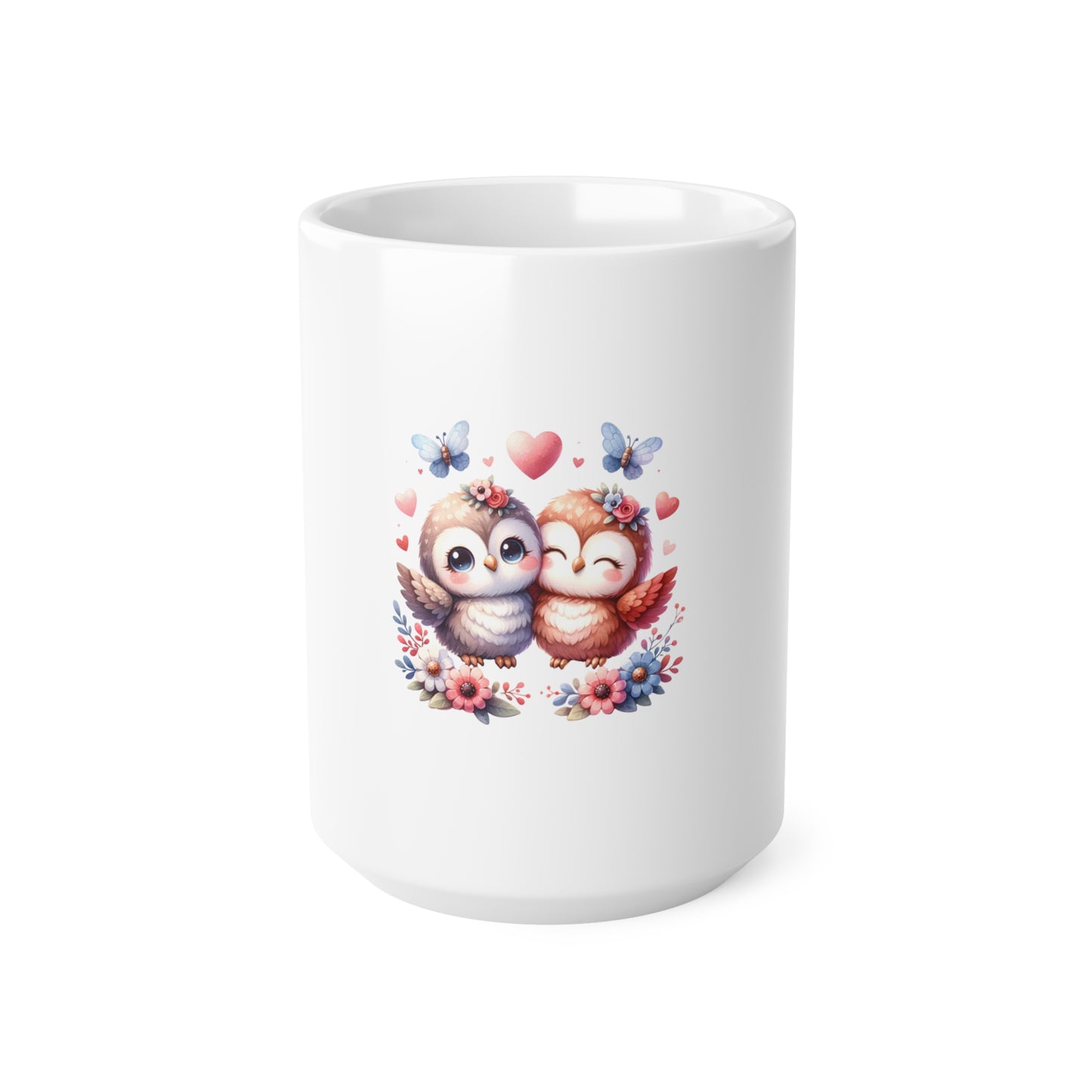 Adorable Owl Love Ceramic Coffee Mug - 11oz & 15oz